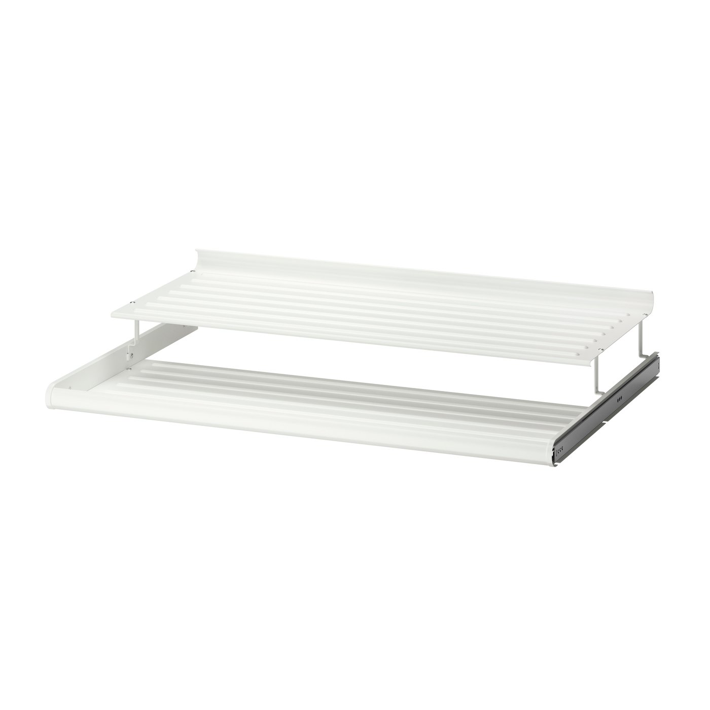 IKEA KOMPLEMENT utdragbart skohyllplan, vit, 100x58 cm