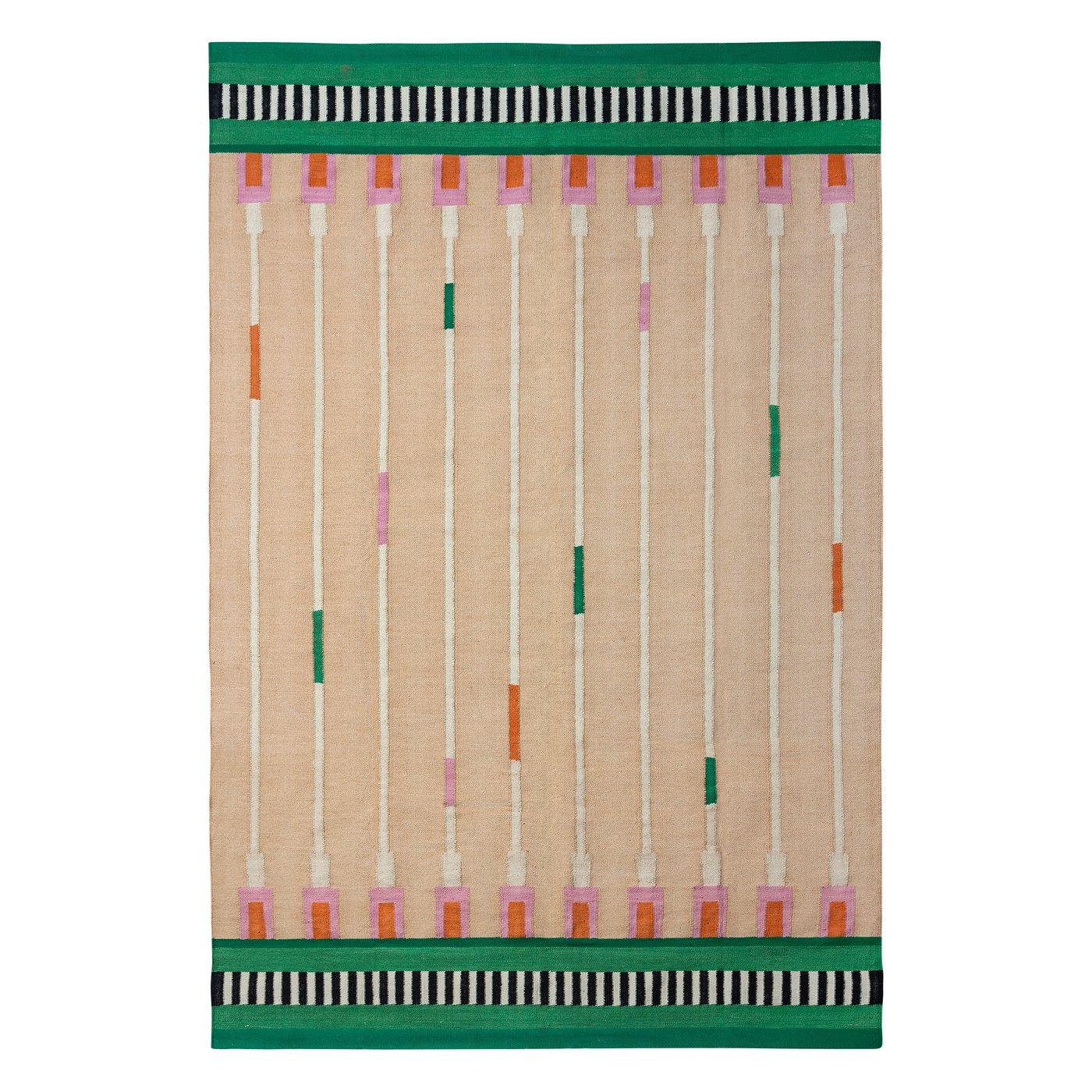 IKEA MÄVINN matta, beige/grön, 170x240 cm