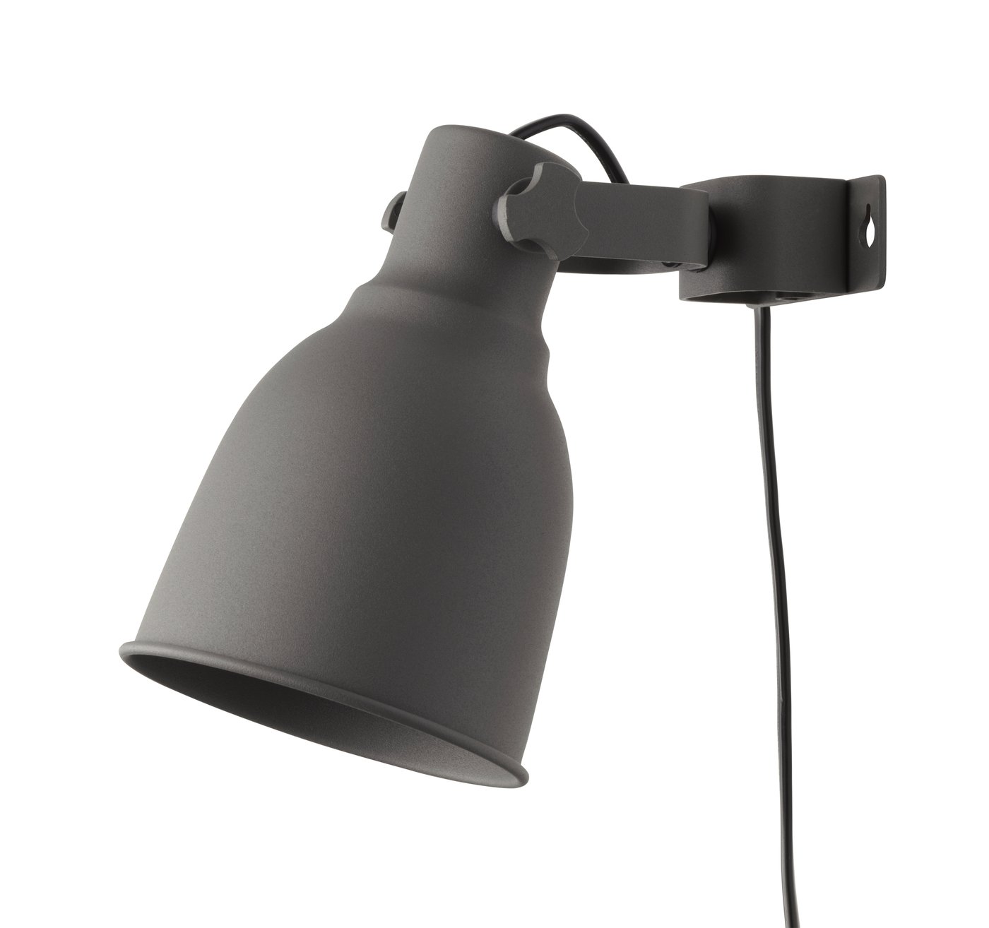 IKEA HEKTAR vägg-/klämspot, mörkgrå