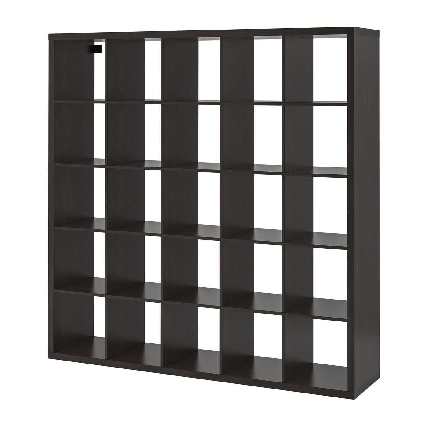 IKEA KALLAX hylla, svartbrun, 182x182 cm