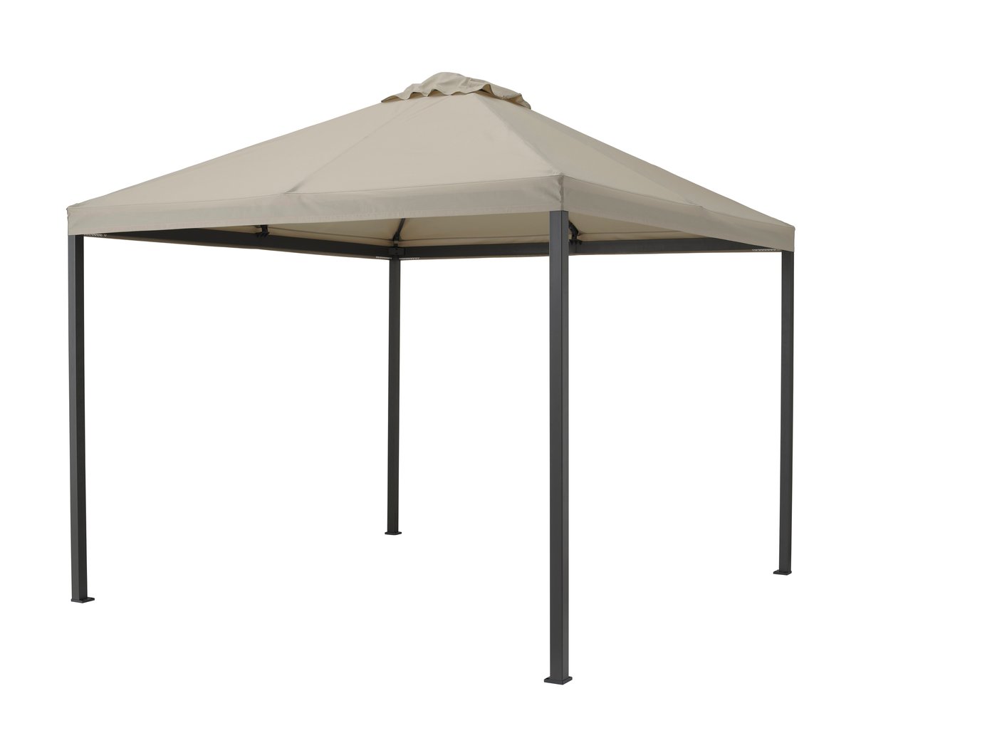 IKEA HIMMELSÖ paviljong, mörkgrå/gråbeige, 300x300 cm