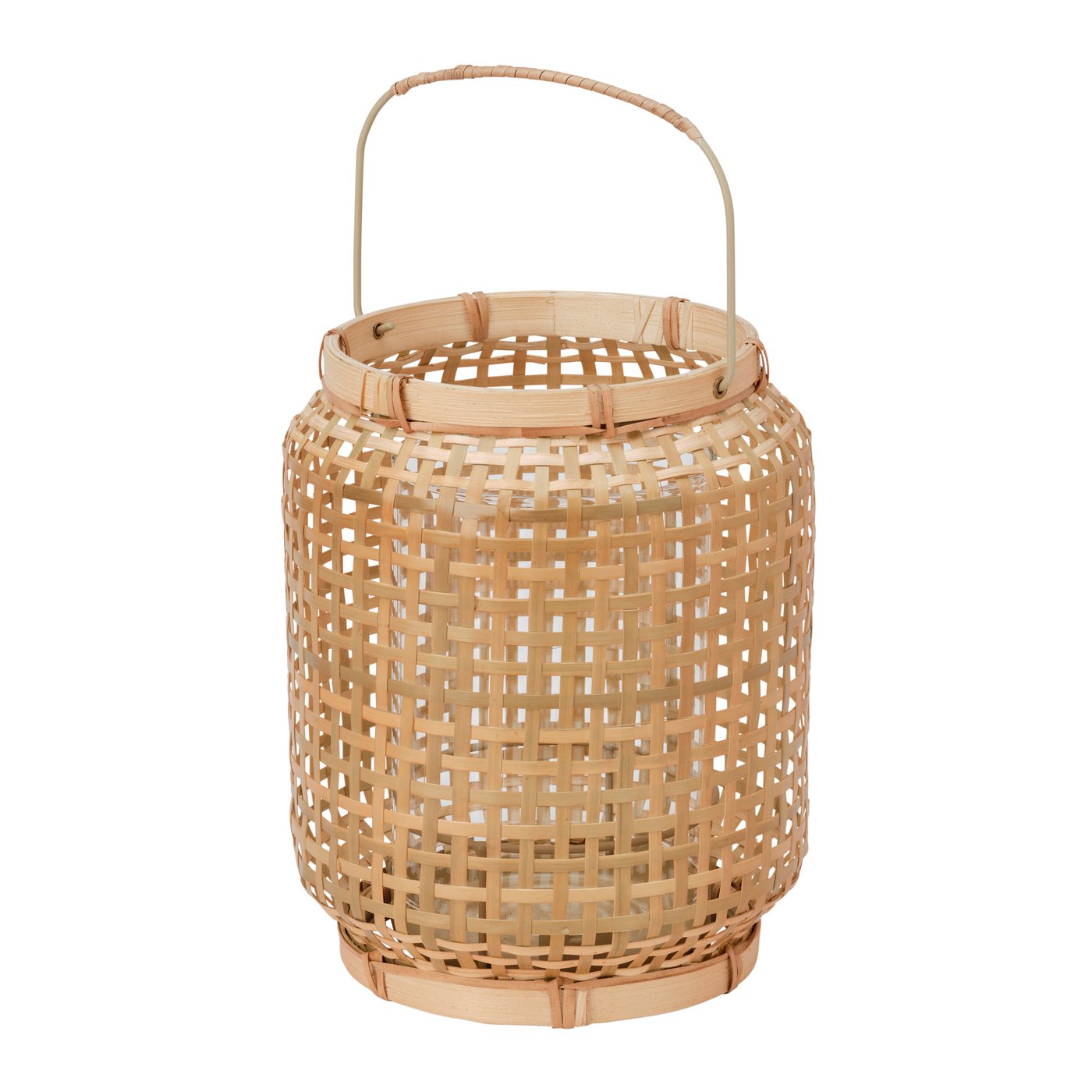 IKEA PÅVEFINK lykta för blockljus, bambu, 25 cm