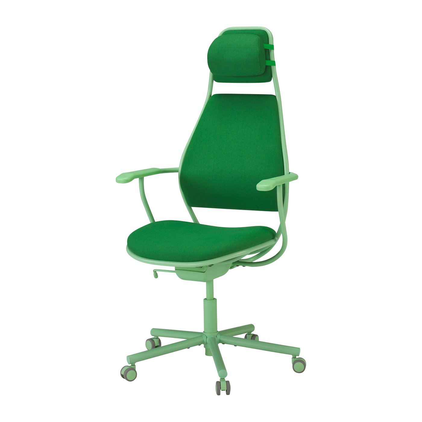 IKEA LÖPARBANA gamingstol, vissle grön, stol för gaming