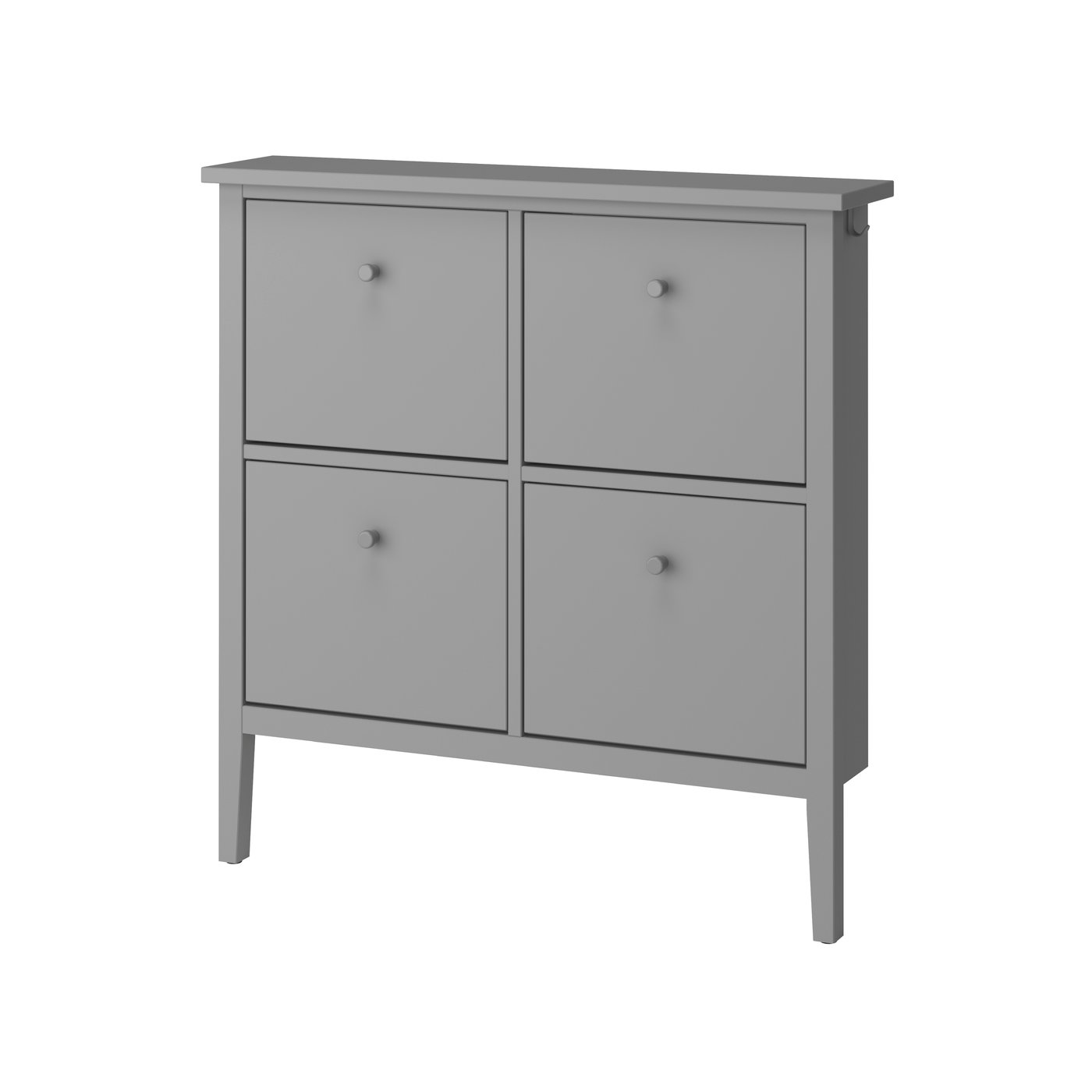 IKEA GULLABERG skoskåp 4 fack, grå, 105x22x107 cm