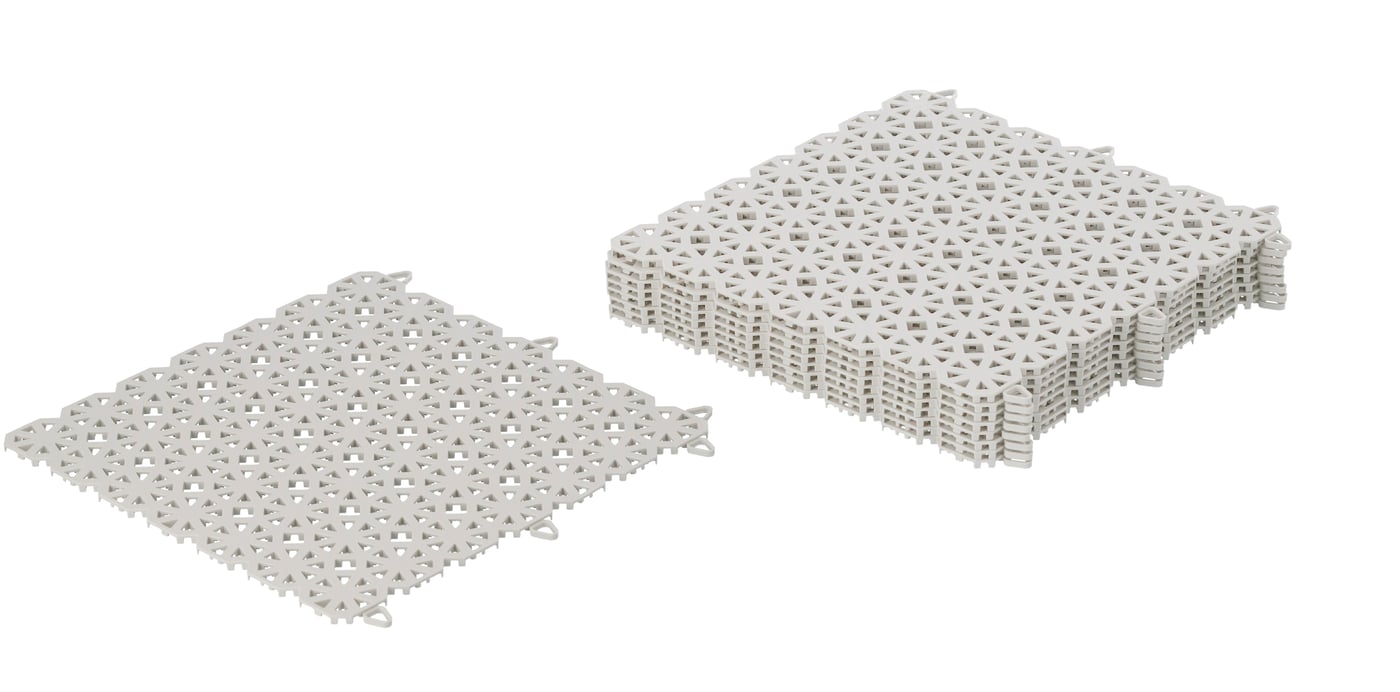 IKEA ALTAPPEN trall, utomhus, ljusgrå, 0.81 m²