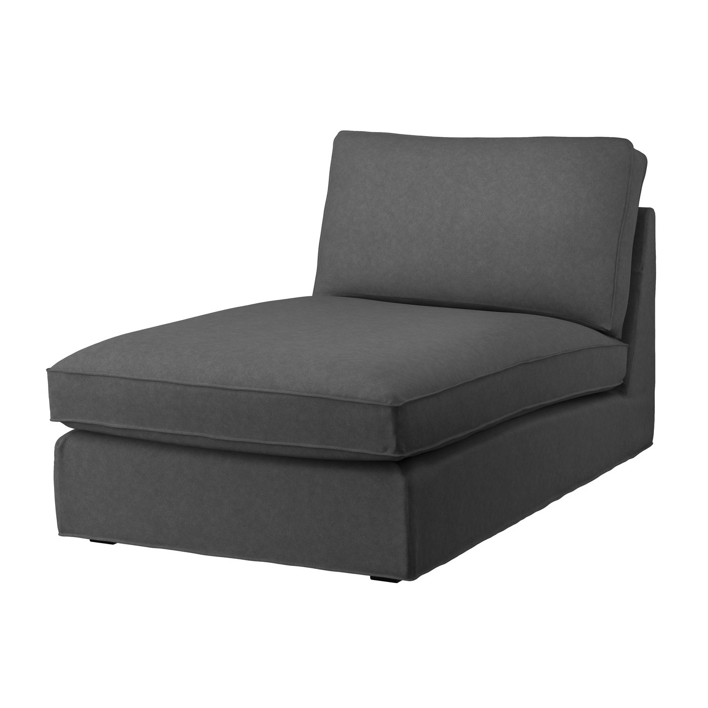 IKEA KIVIK klädsel schäslong, tallmyra mellangrå