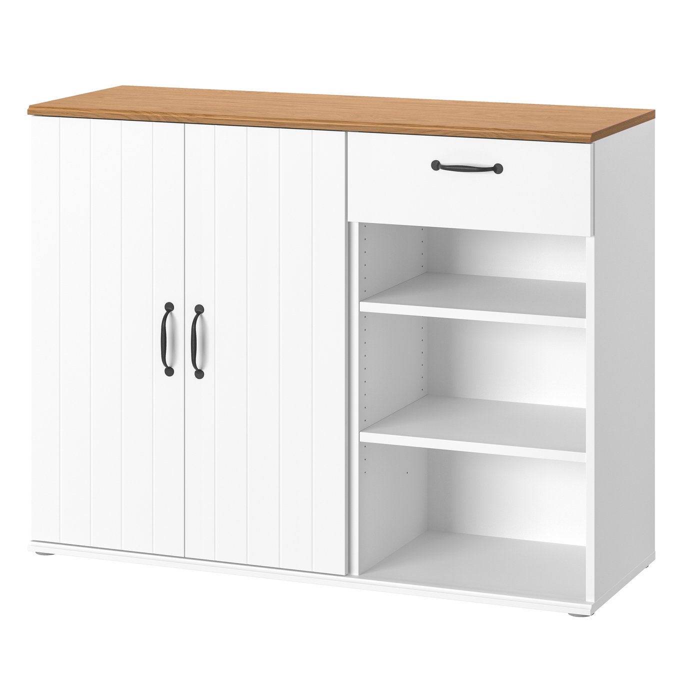 IKEA SKRUVBY sideboard, vit, 120x38x90 cm