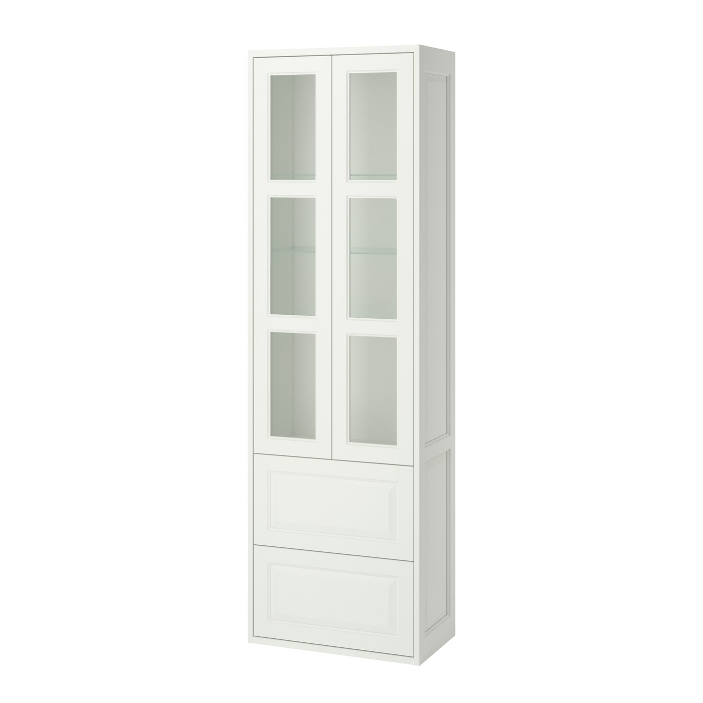 IKEA TÄNNFORSEN högskåp med dörrar/lådor, vit, 60x35x195 cm