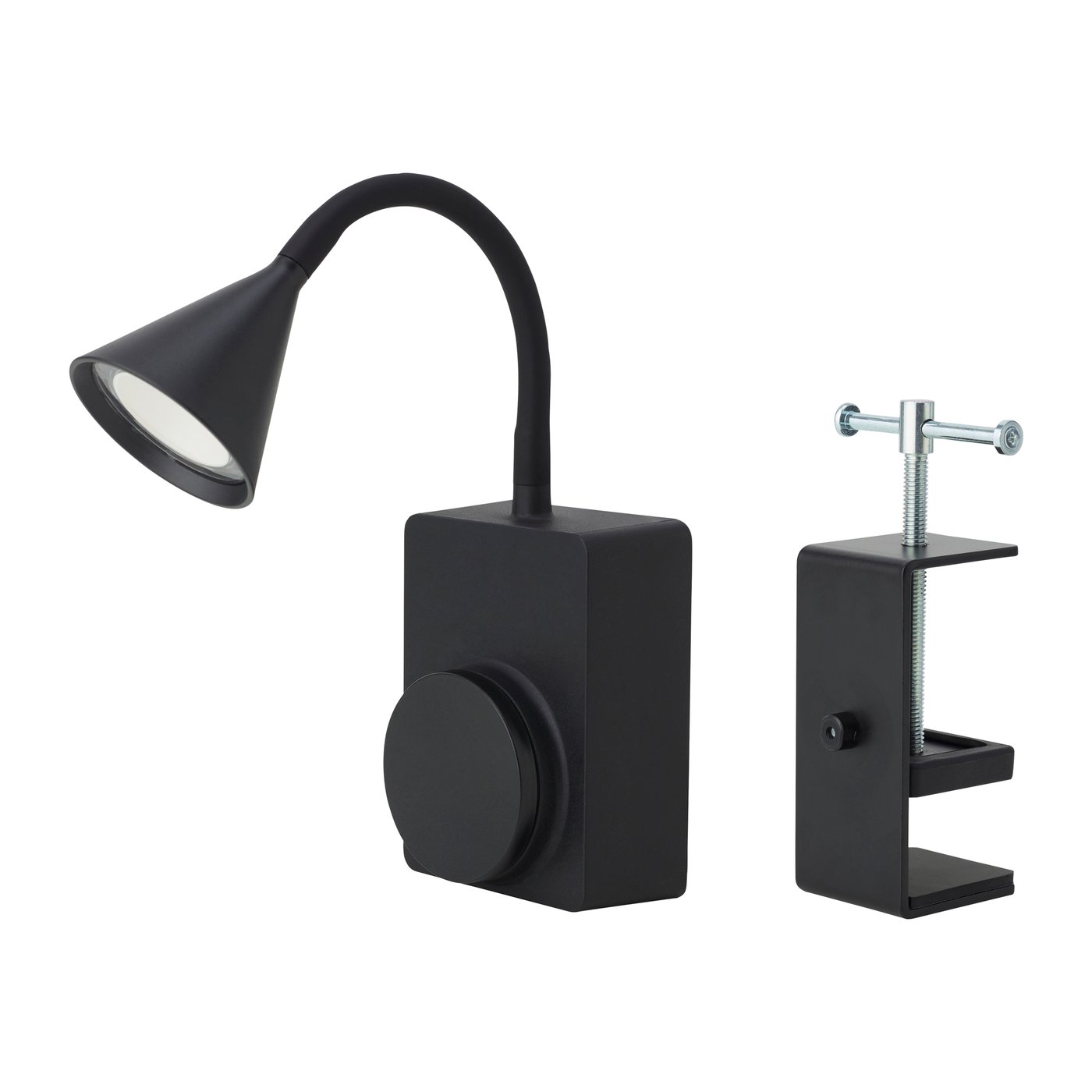 IKEA TÅGVIRKE LED spot och klämma, batteridriven utomhus/dimbar svart