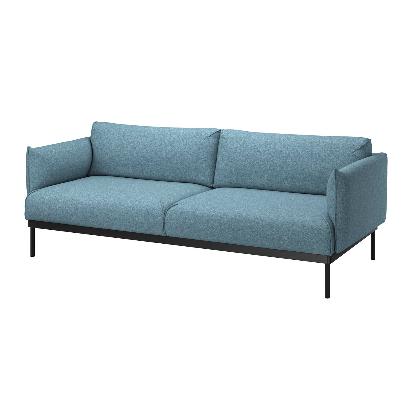 IKEA ÄPPLARYD 3-sitssoffa, gunnared ljusblå