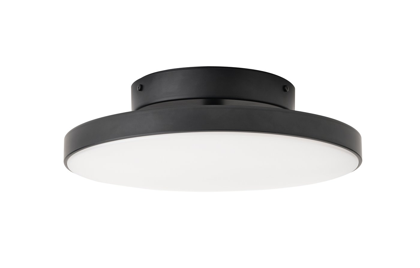 IKEA KABOMBA LED plafond, matt yta/svart, 36 cm