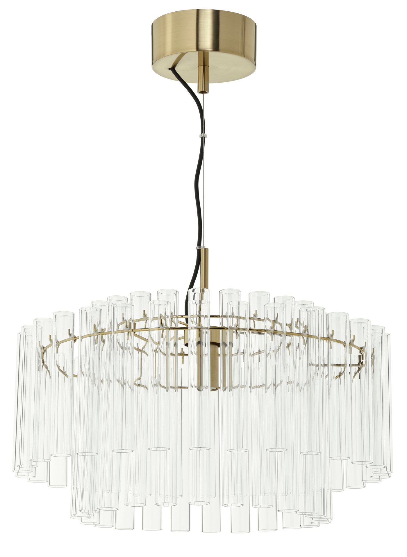 IKEA STOCKHOLM 2025 taklampa, glas/förmässingad, 54 cm
