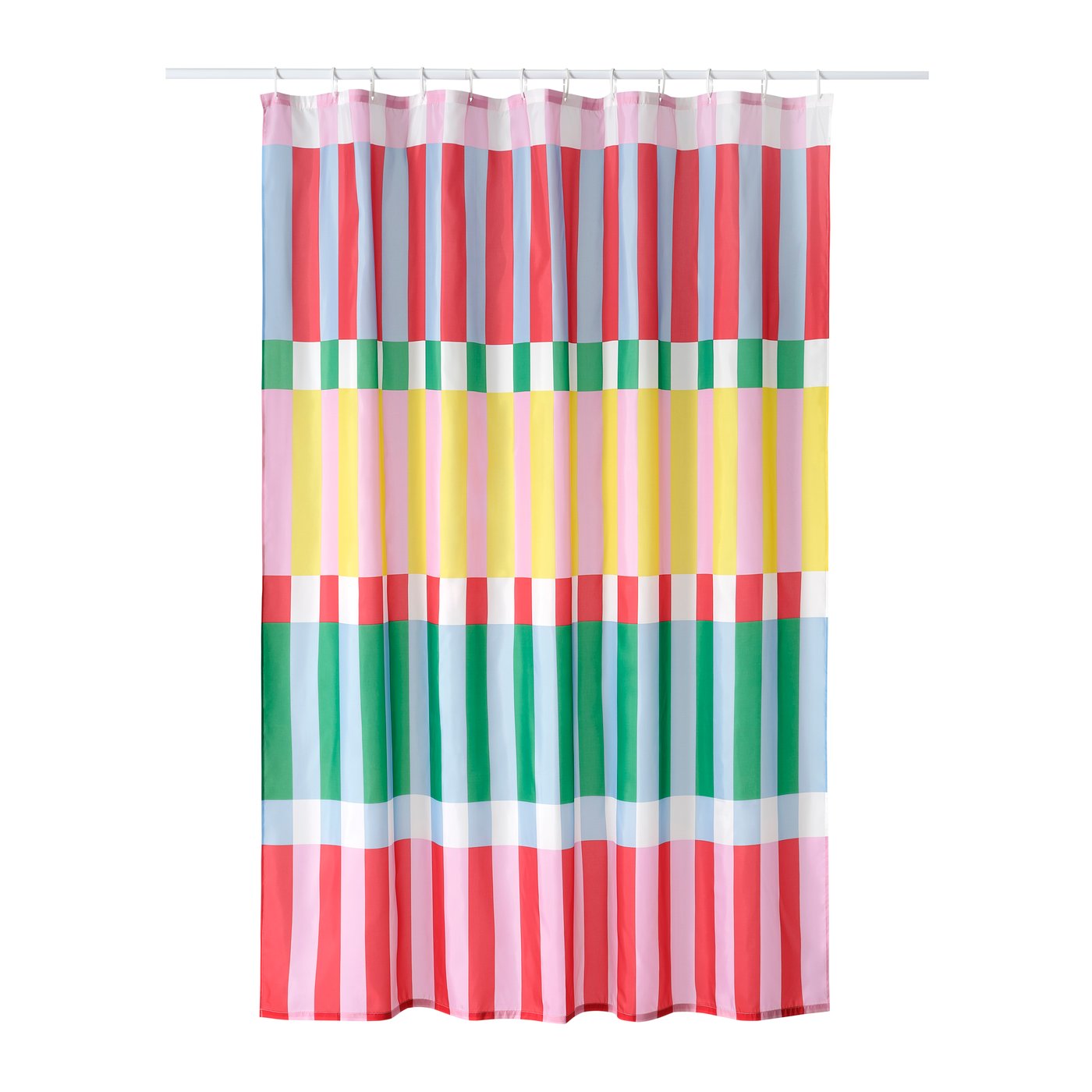 IKEA BANJANTRÄD duschdraperi, flerfärgad, 180x200 cm