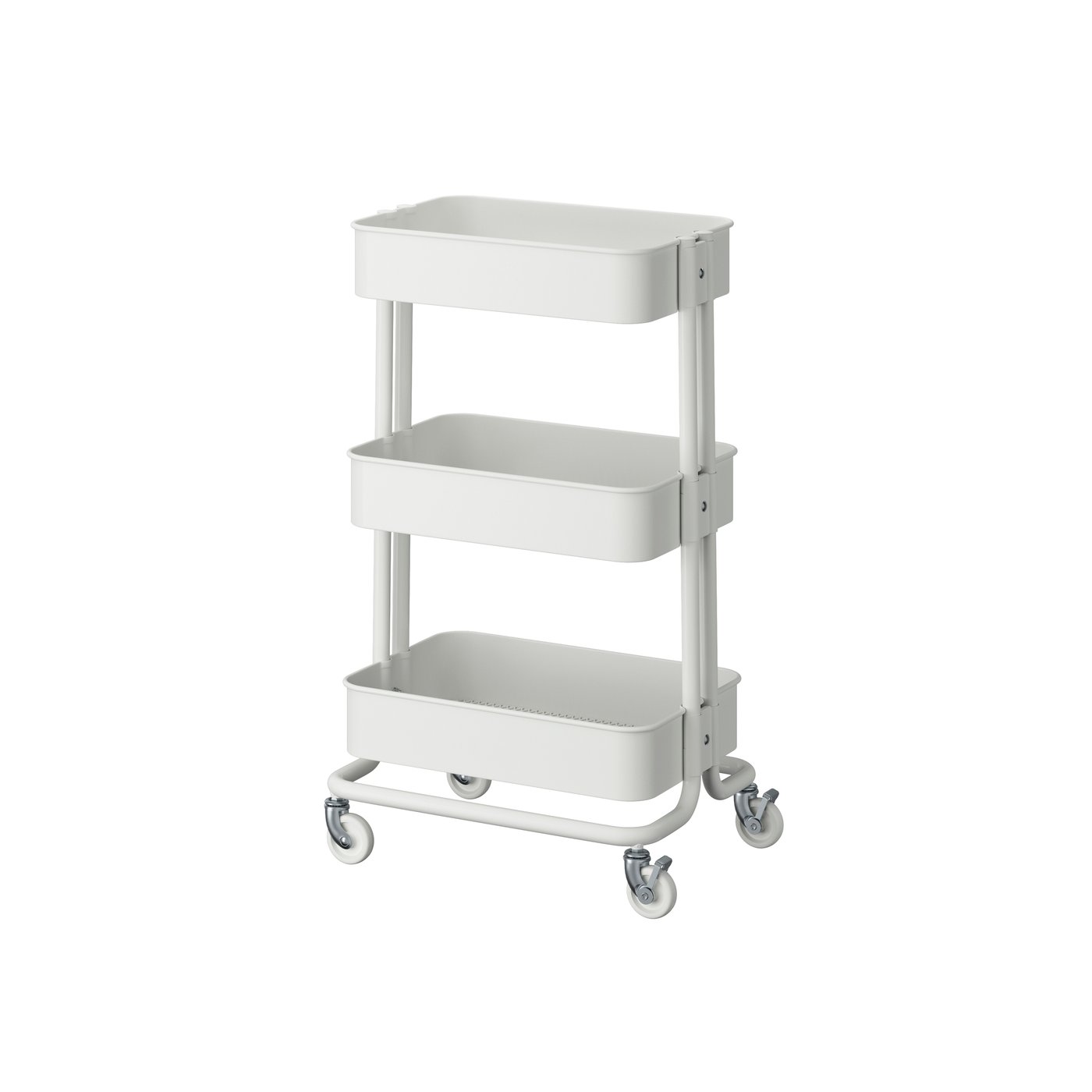 IKEA RÅSKOG rullvagn, vit, 35x45x77 cm