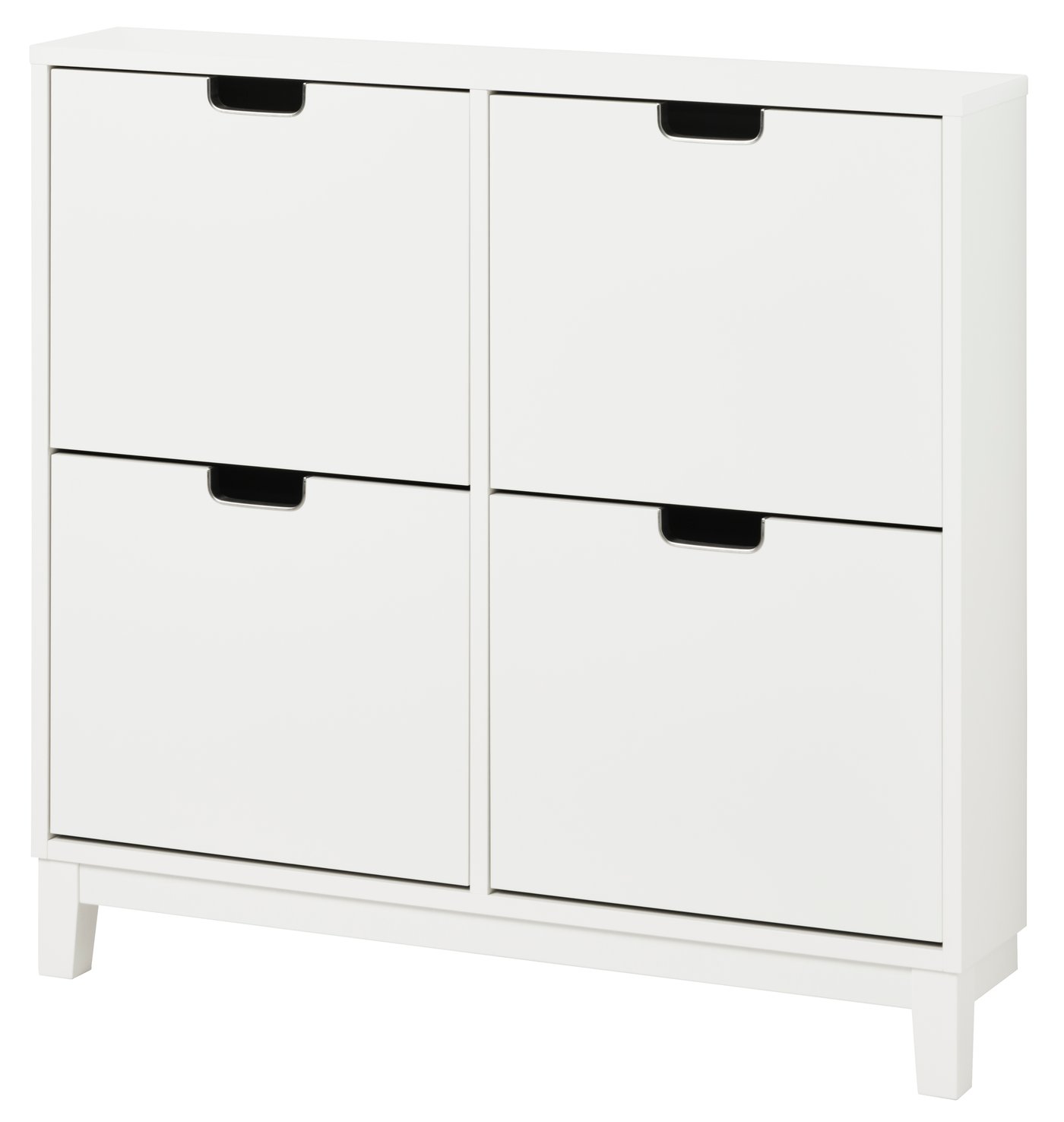 IKEA STÄLL skoskåp 4 fack, vit, 96x17x90 cm