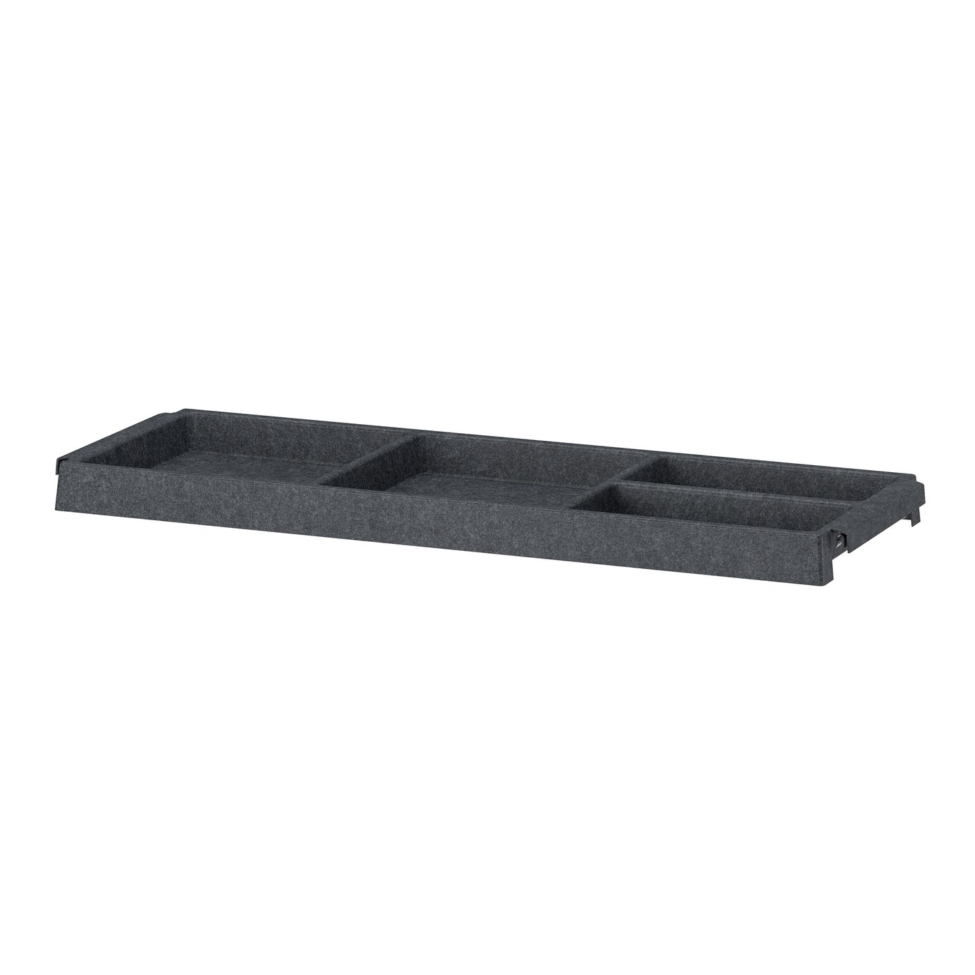 IKEA IVAR hyllplan, mörkgrå/filt, 83x30 cm
