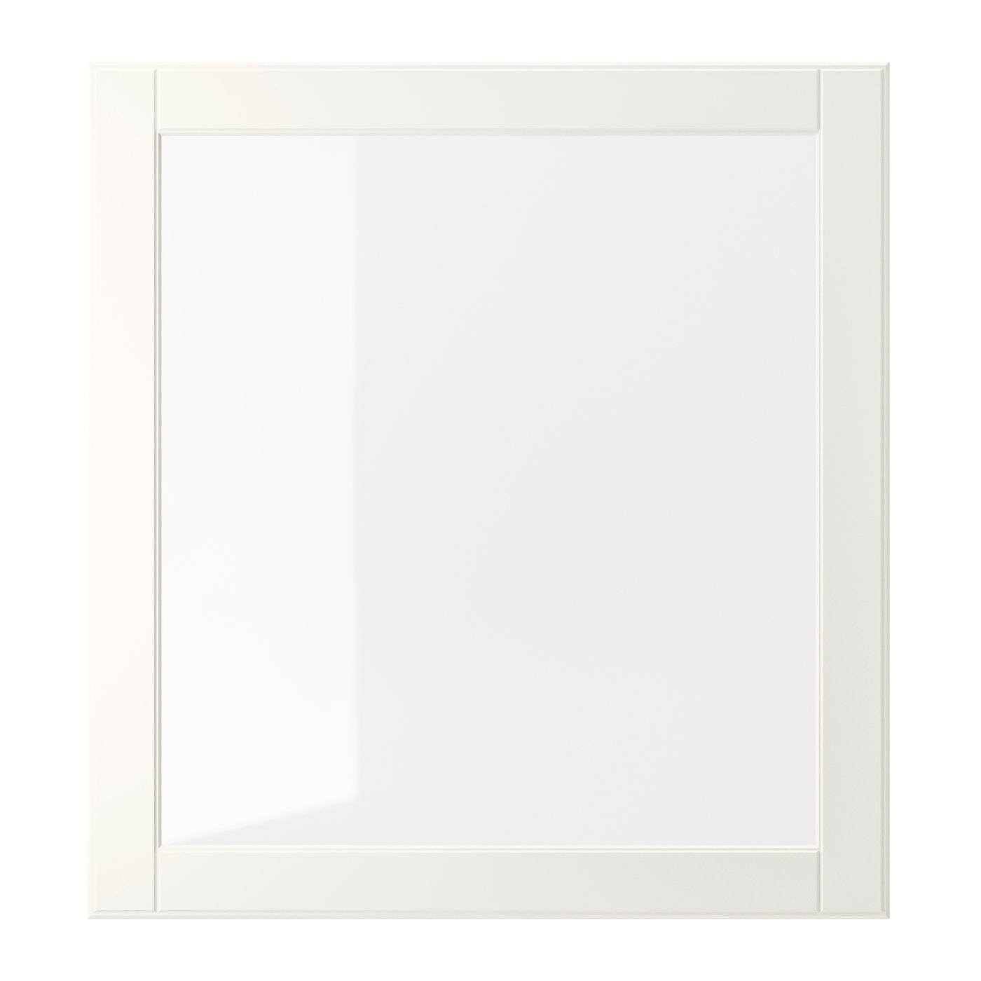 IKEA OSTVIK vitrindörr, vit/klarglas, 60x64 cm