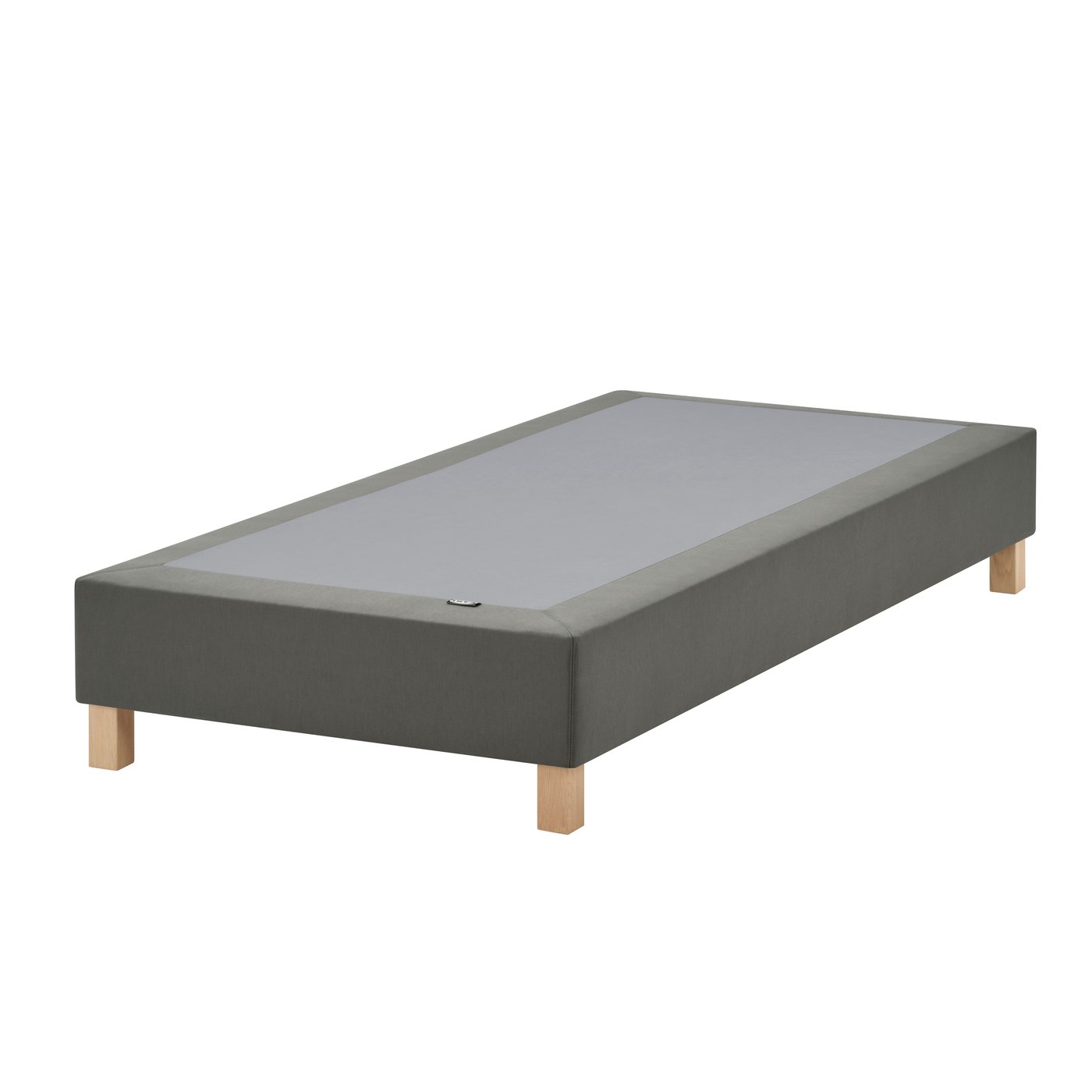 IKEA LYNGÖR ribbmadrassbotten med ben, mörkgrå, 90x200 cm