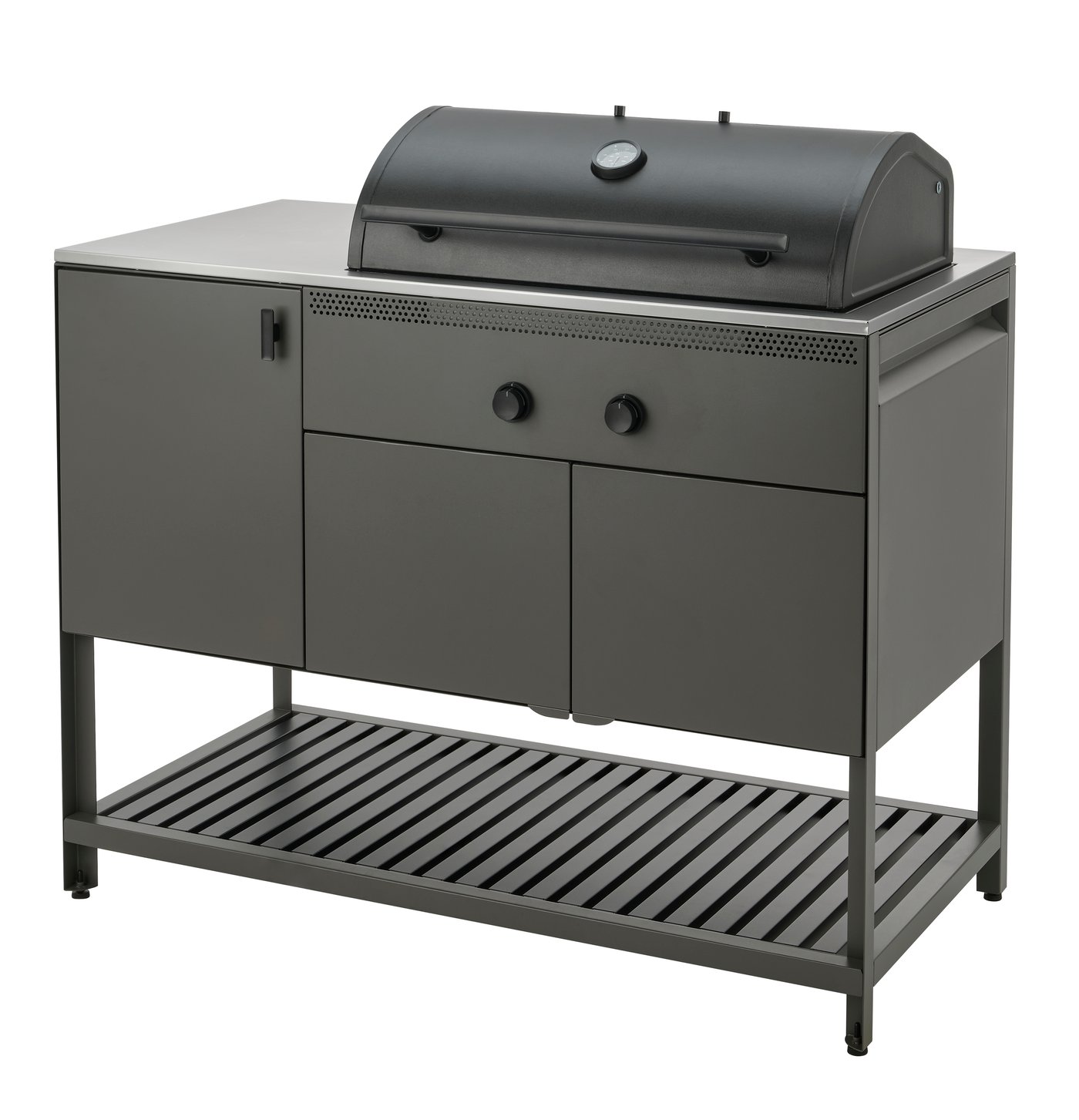 IKEA BÅTSKÄR kolgrill, utomhus/mörkgrå, 120x60 cm