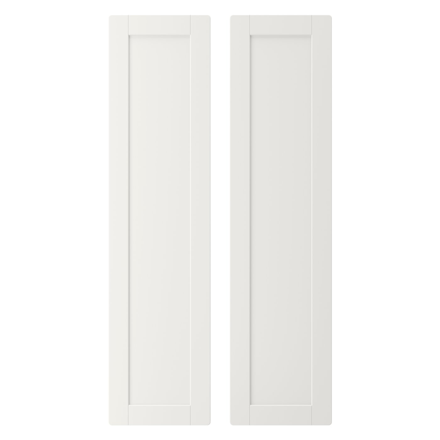 IKEA SMÅSTAD dörr, vit/med ram, 30x120 cm