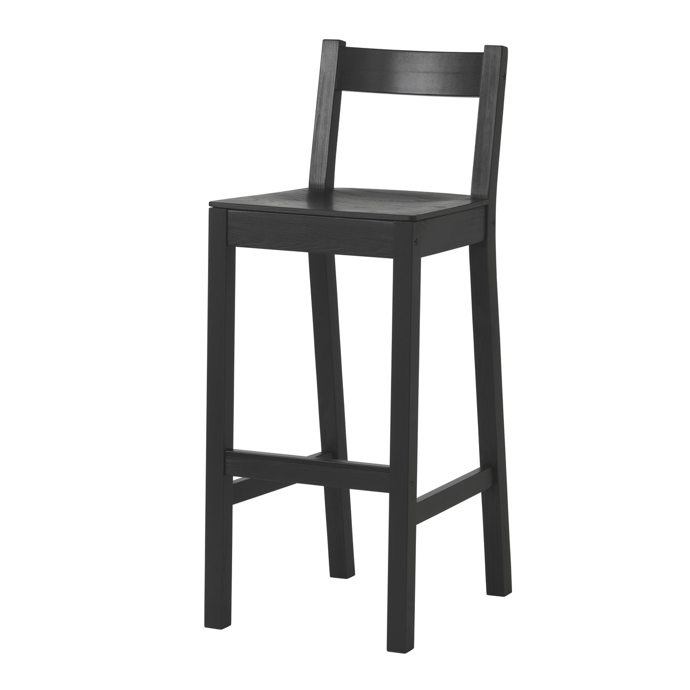 IKEA NORDVIKEN barstol, svart, 75 cm