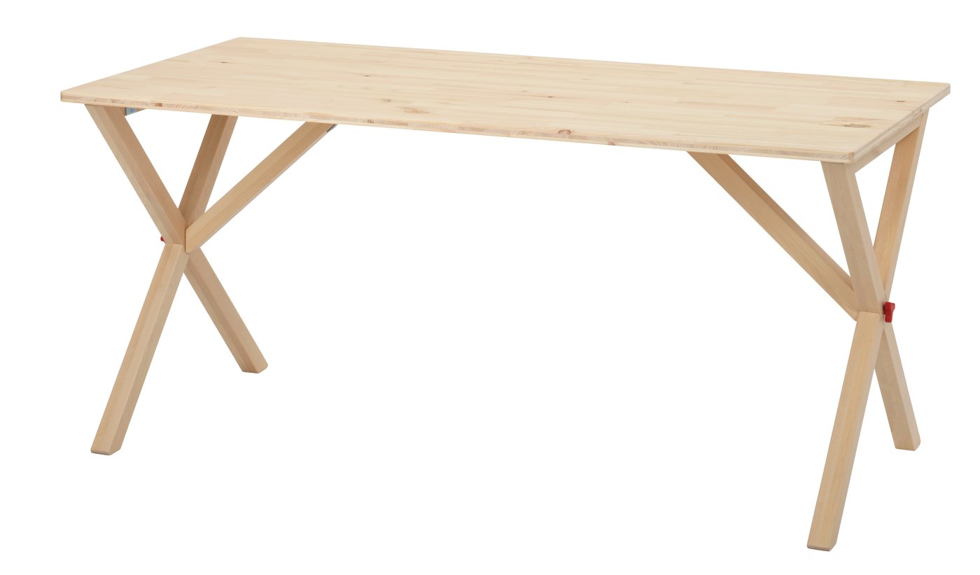 IKEA PS 2026 bord, hopfällbar/furu klarlackad, 156x75 cm