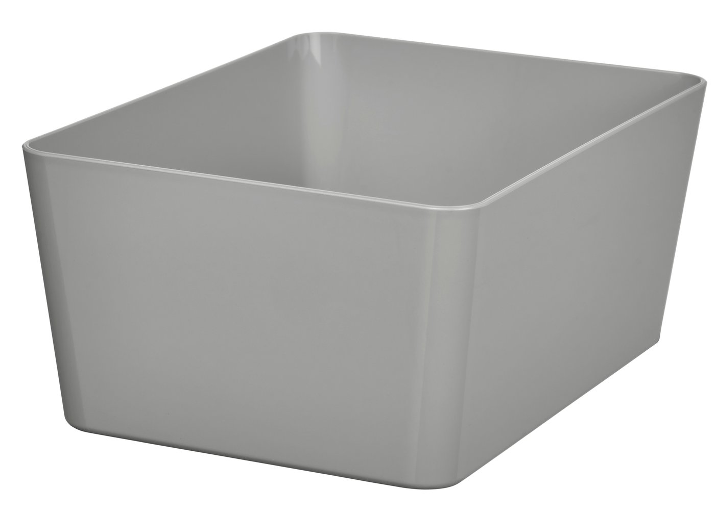 IKEA KUGGIS låda, ljusgrå, 13x18x8 cm