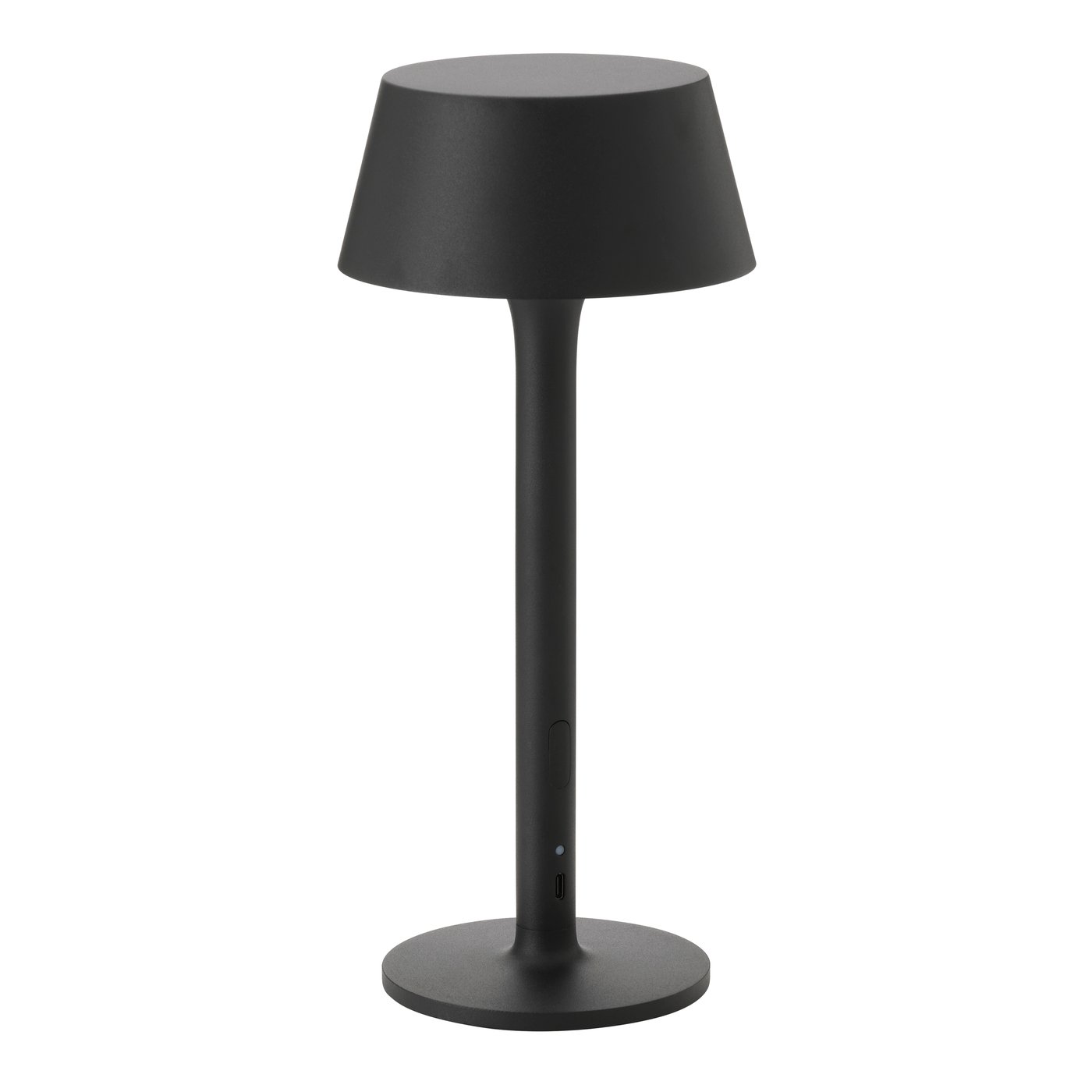 IKEA AVHÅLL LED portabel lampa, batteridriven dimbar/svart utomhus, 29 cm
