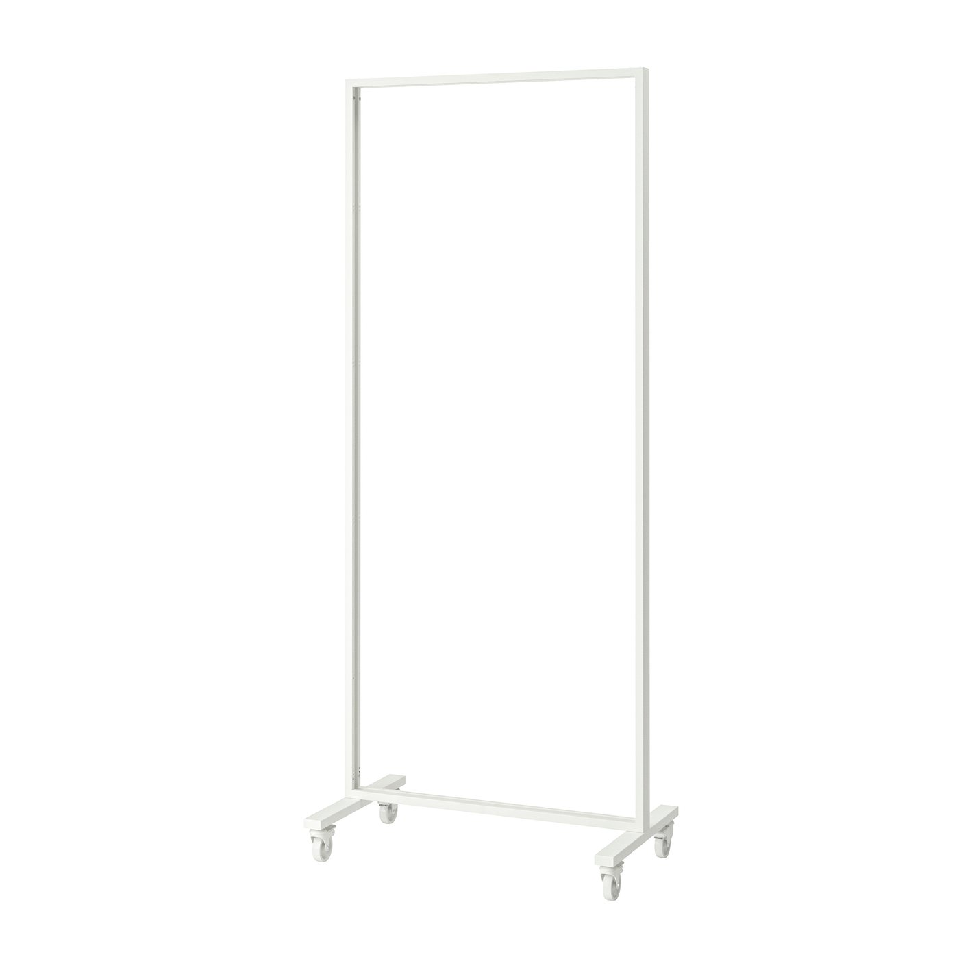 IKEA MITTZON ram med hjul, vit, 85x205x50 cm