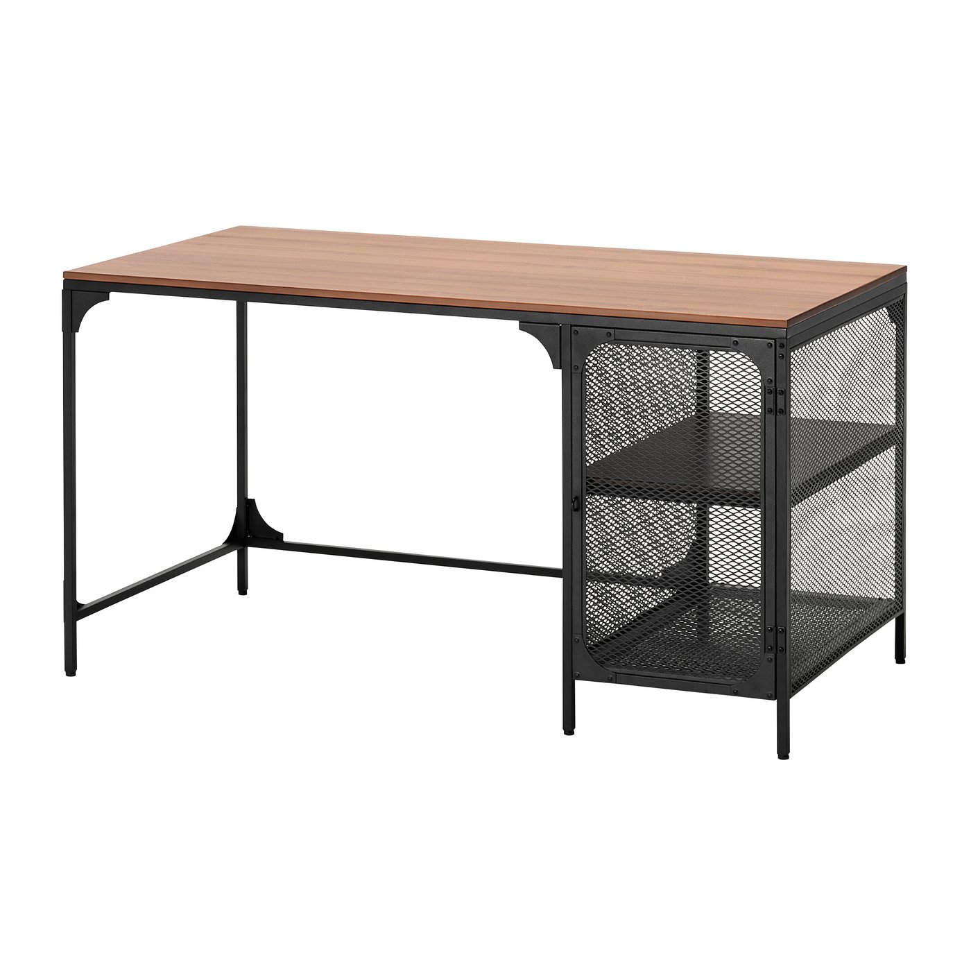 IKEA FJÄLLBO skrivbord, svart, 140x70 cm