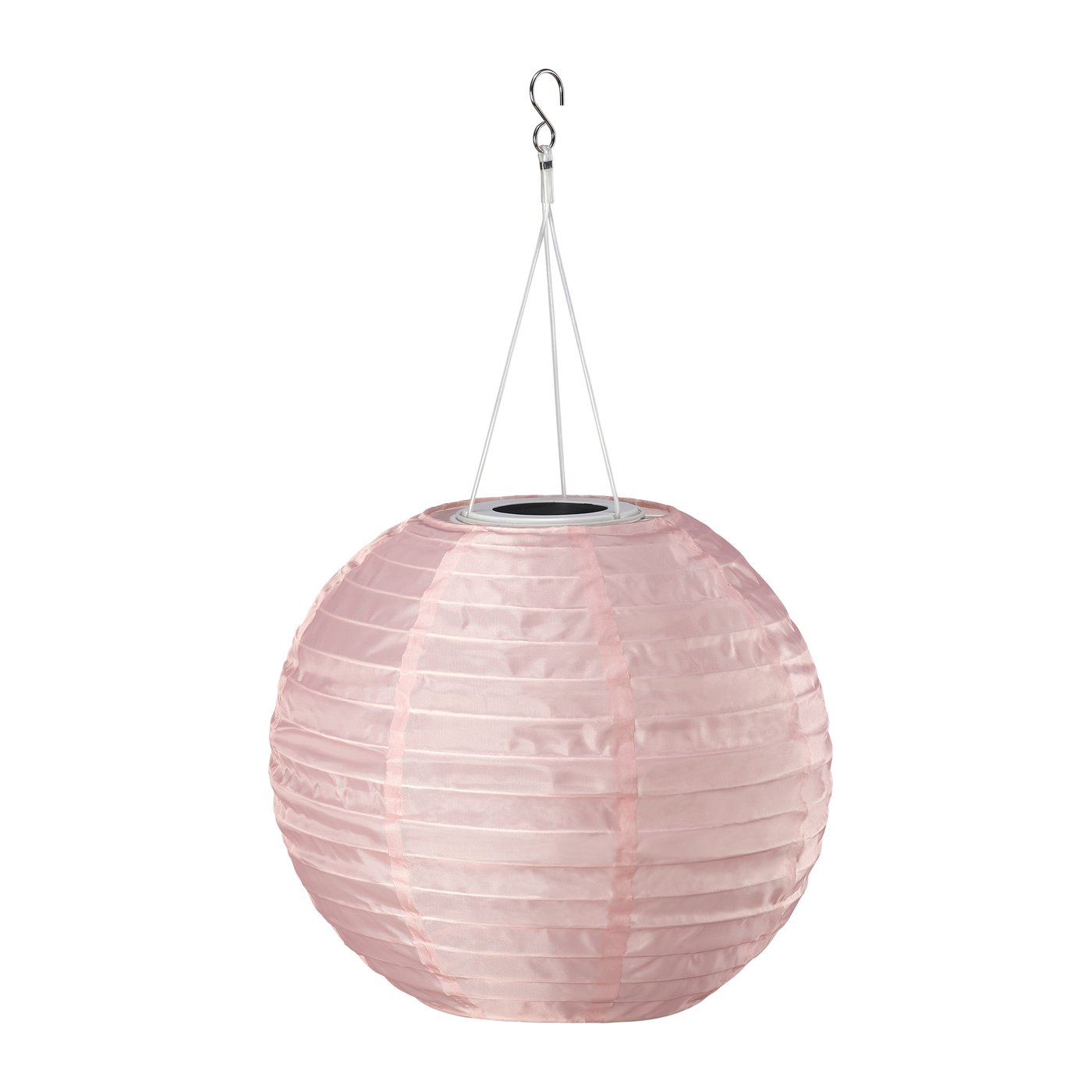 IKEA SOLVINDEN LED solcellsdriven taklampa, utomhus klot/rosa, 30 cm