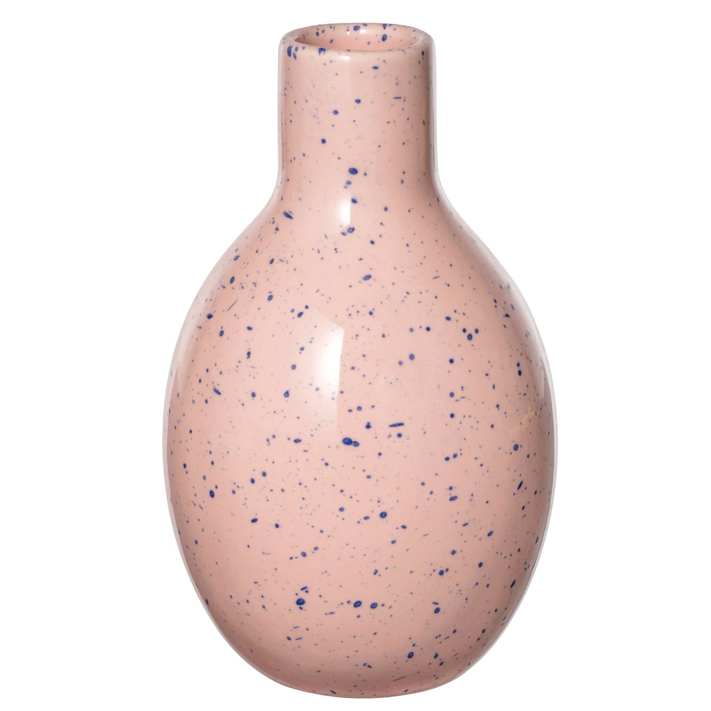 IKEA BLODBJÖRK vas, blekrosa/blå, 16 cm
