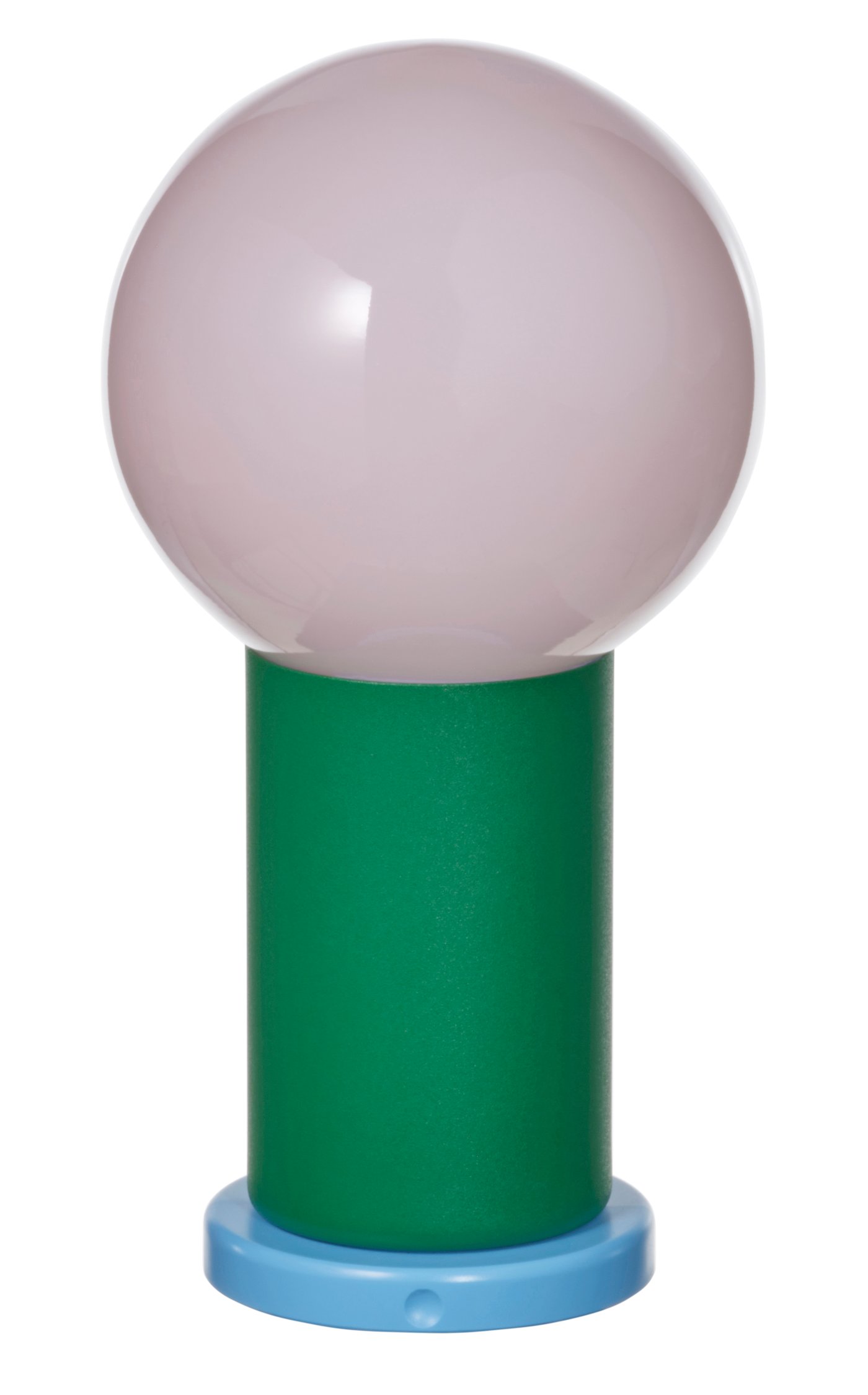IKEA PS 2026 LED portabel lampa, batteridriven dimbar/grön ljusrosa, 22 cm