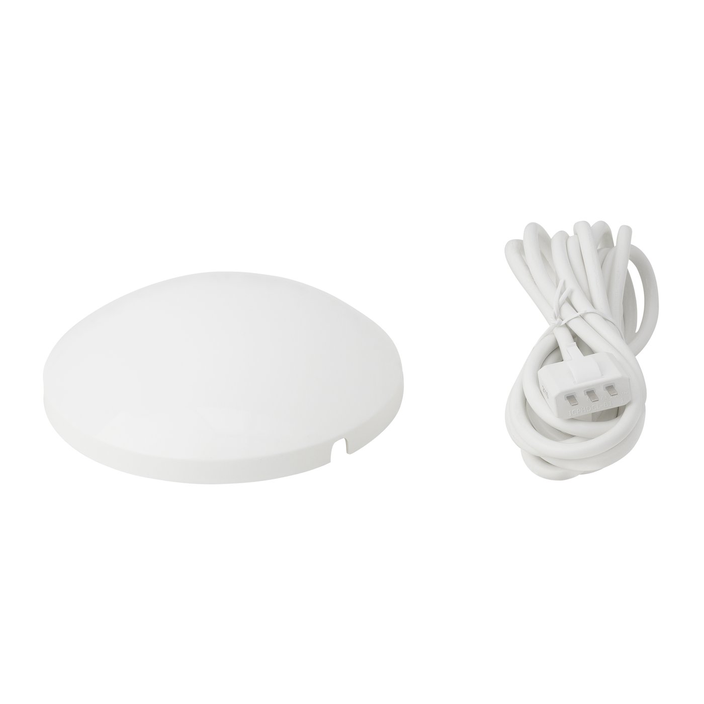 IKEA KOPPLA lamppropp med kabel och kåpa, jordad/vit, 3.0 m