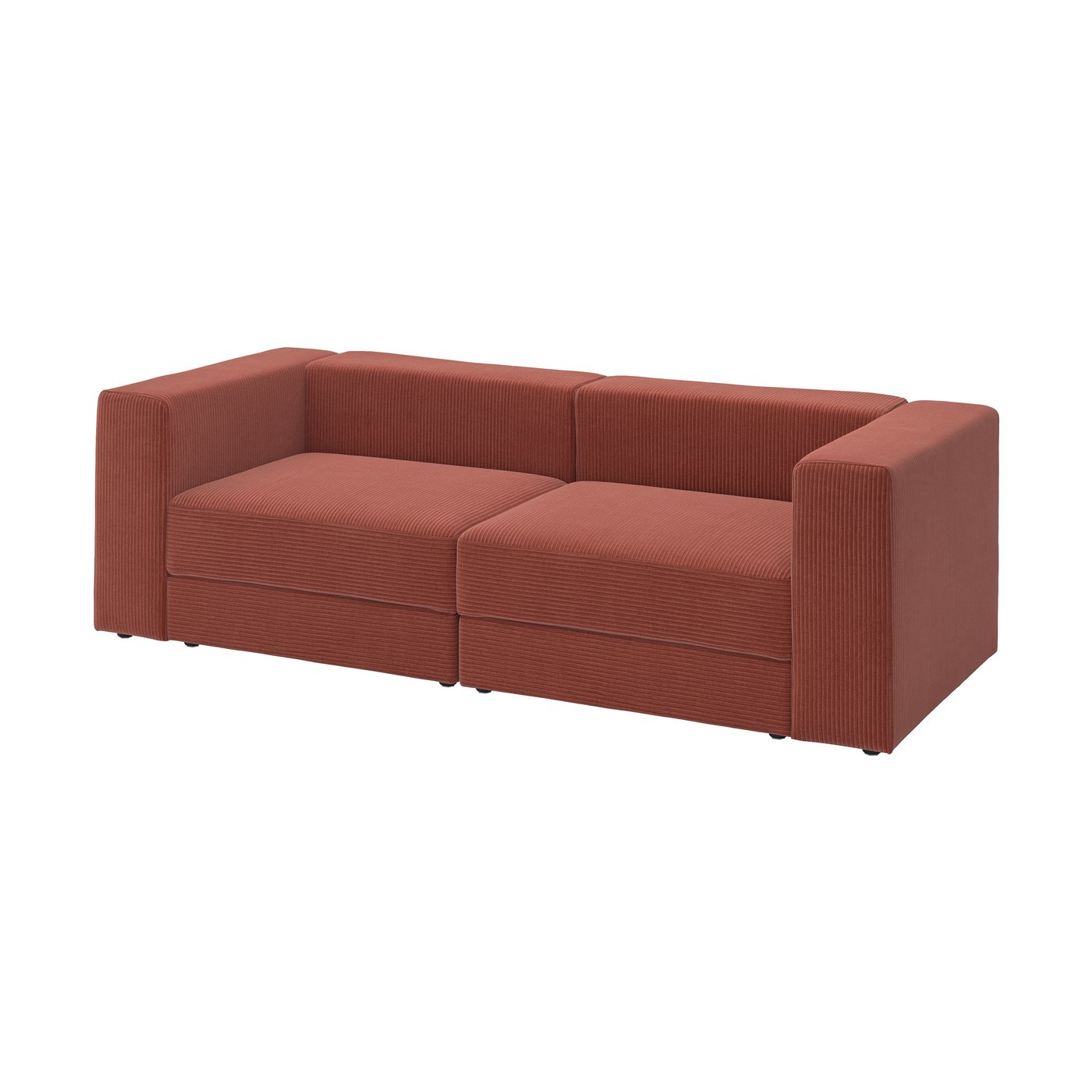 IKEA JÄTTEBO 3-sits modulsoffa, samsala brunröd
