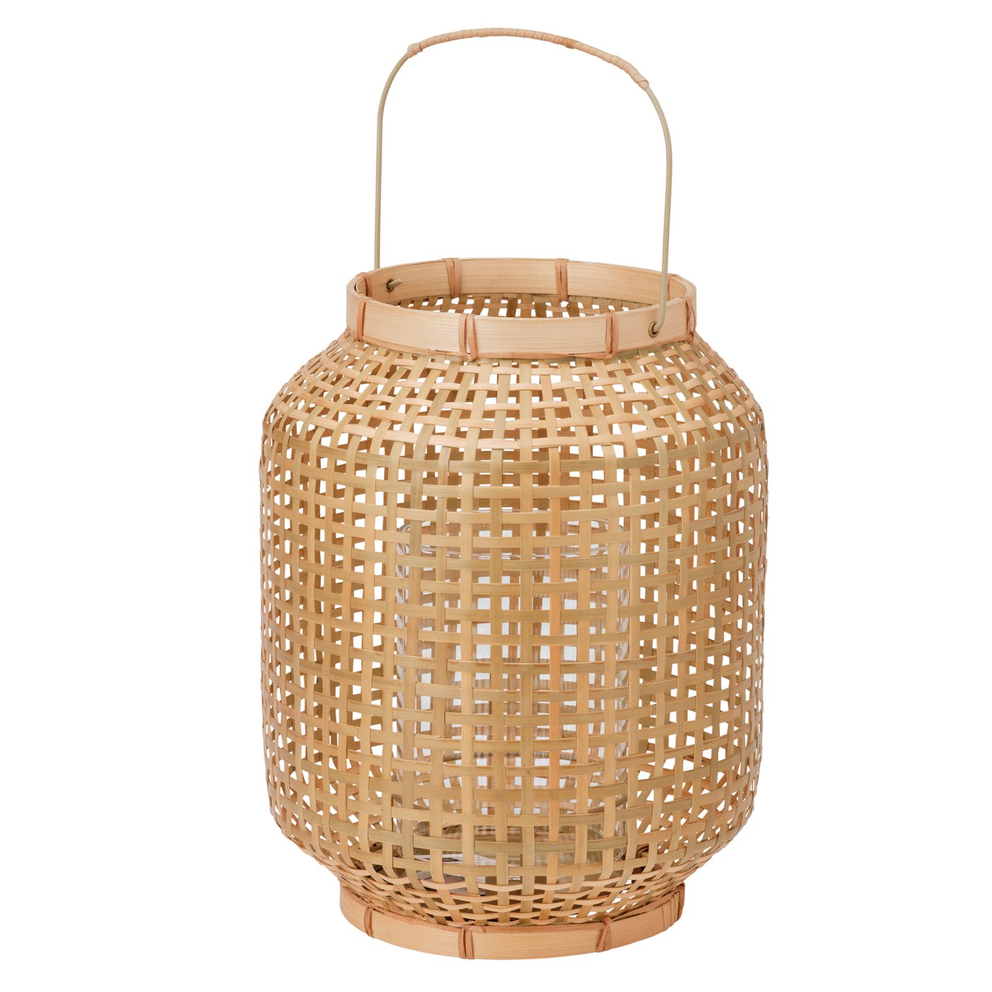 IKEA PÅVEFINK lykta för blockljus, bambu, 33 cm