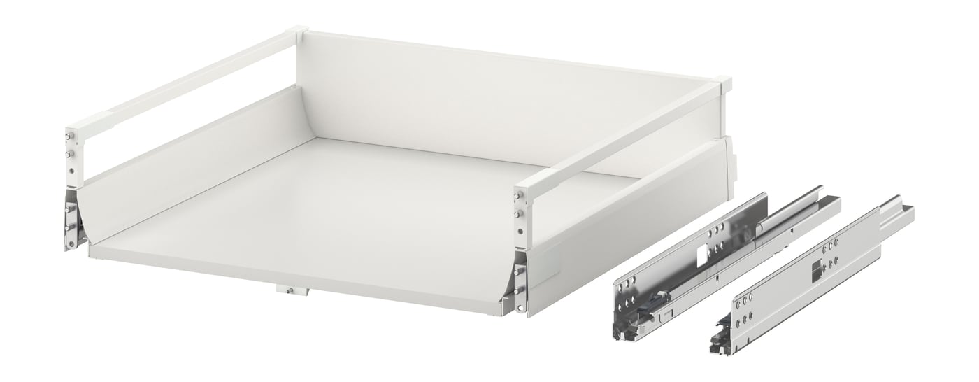 IKEA EXCEPTIONELL låda, medium med tryck-öppna, vit, 60x60 cm