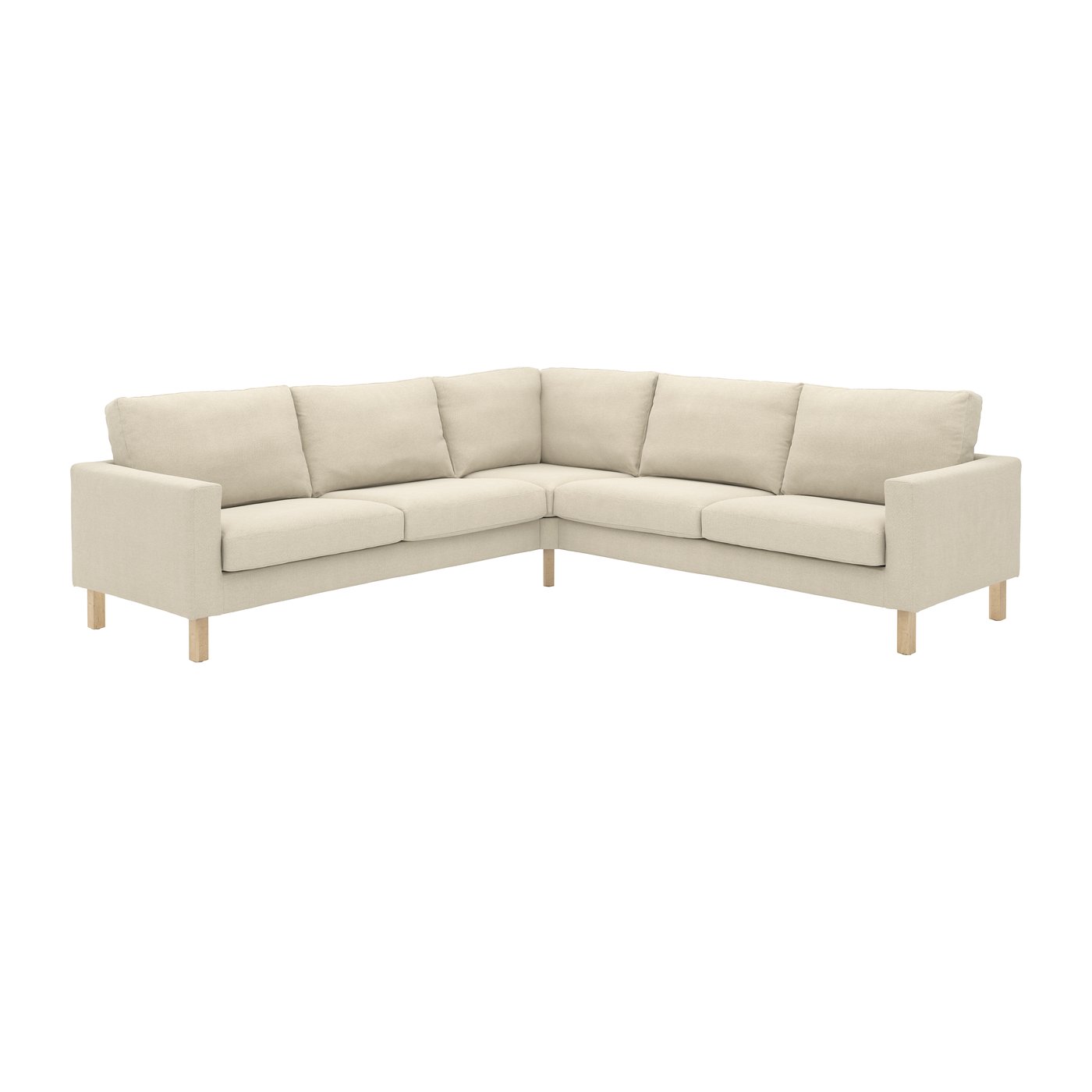 IKEA SALTSJÖBADEN klädsel till hörnsoffa, 4-sits, fridtuna ljusbeige