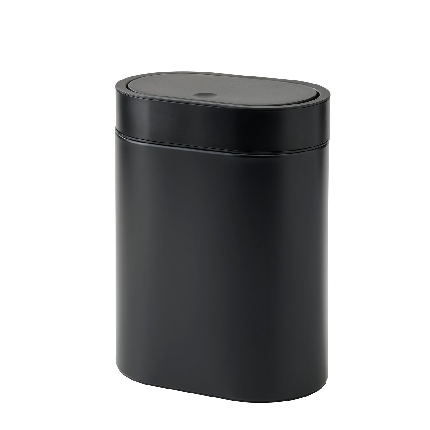 IKEA BROGRUND soptunna med trycklock, svart, 4 l