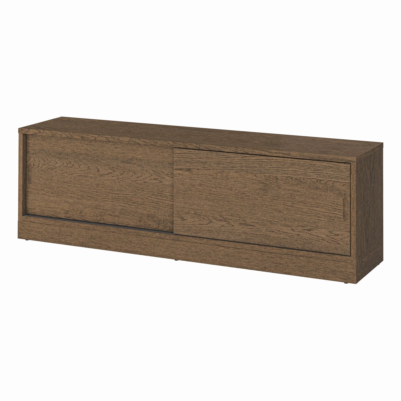 IKEA TONSTAD tv-bänk, brun betsad ekfaner, 178x37x55 cm