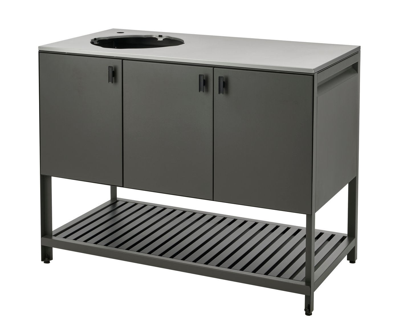 IKEA BÅTSKÄR hylla för diskho, utomhus/mörkgrå, 120x60 cm