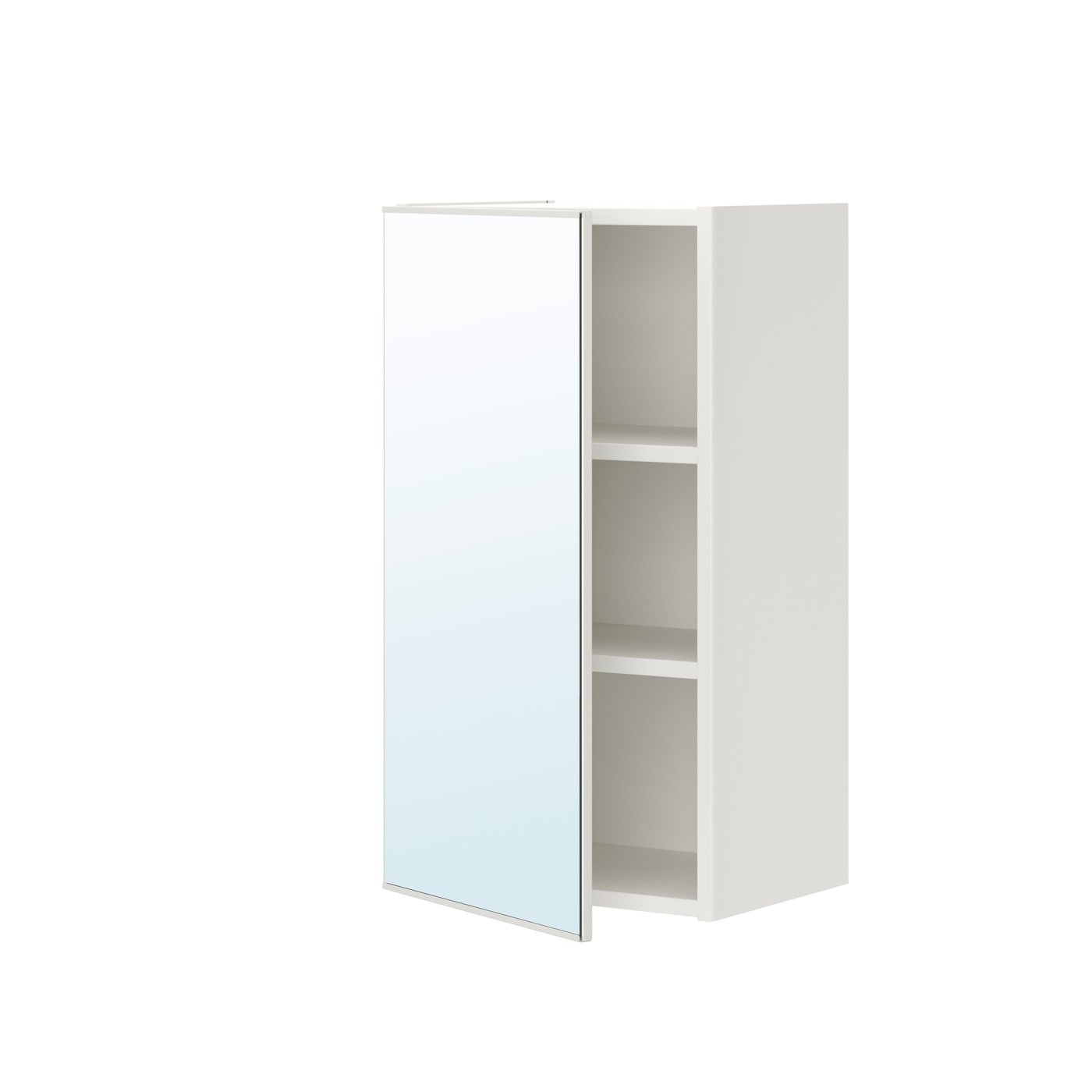 IKEA ENHET spegelskåp med 1 dörr, vit, 40x32x75 cm