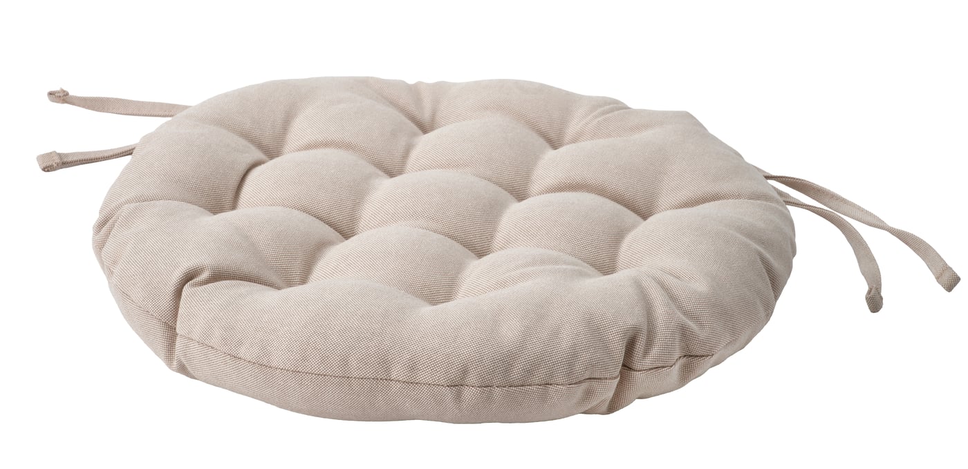 IKEA VIPPÄRT stolsdyna, beige, 38 cm