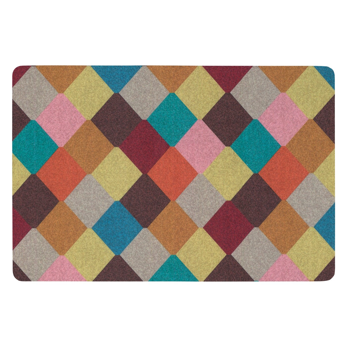 IKEA TORGPLATS dörrmatta, flerfärgad, 60x90 cm