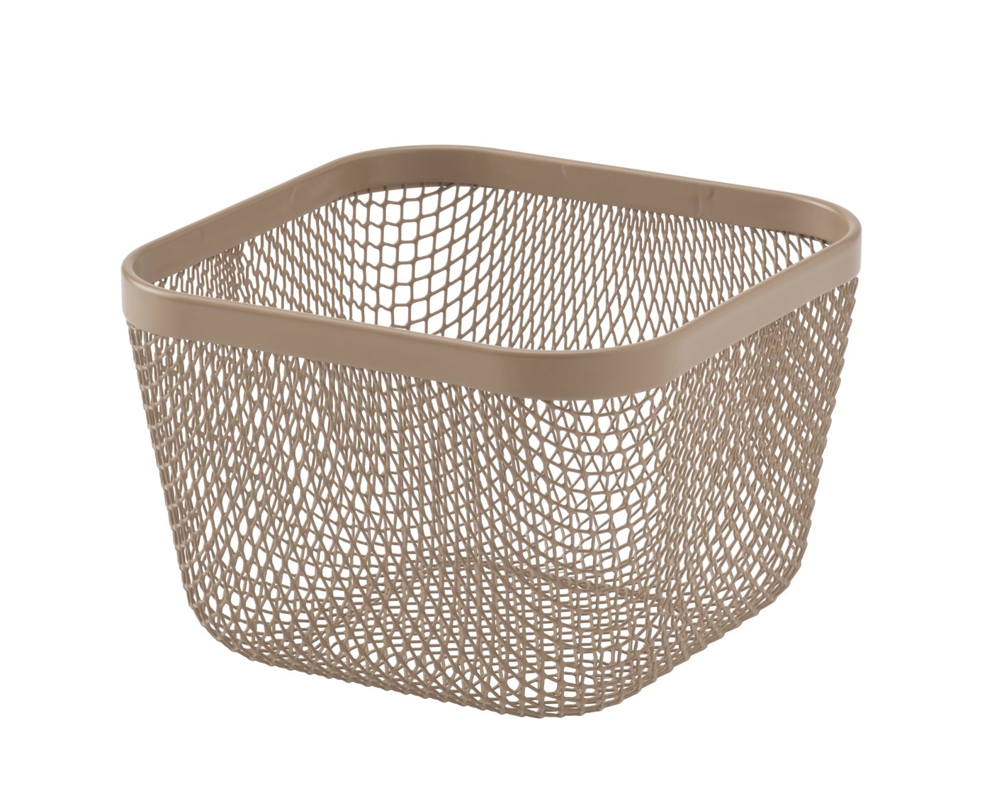 IKEA 365+ matförvaringskorg, metall/ljus gråbrun, 14x14x10 cm