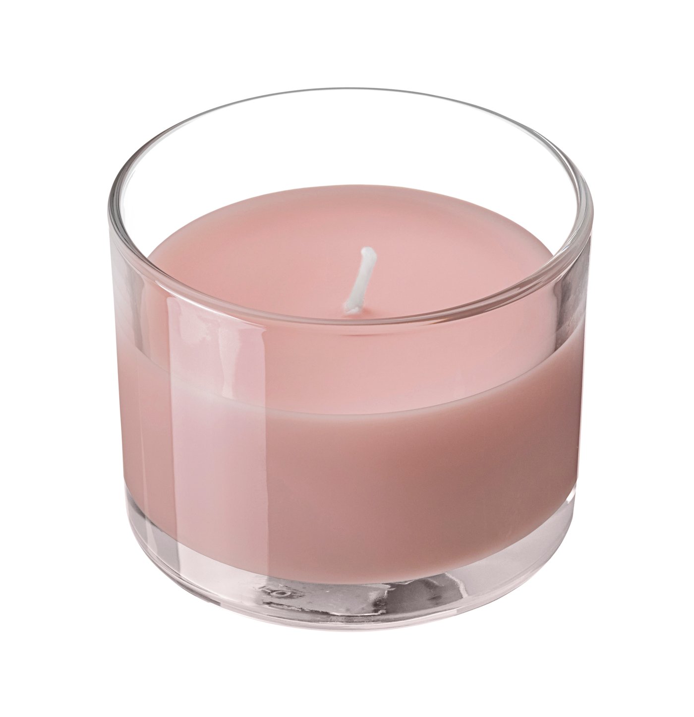 IKEA LOTSFÅGEL doftljus i glas, röda bär ljusrosa, 20 tim.