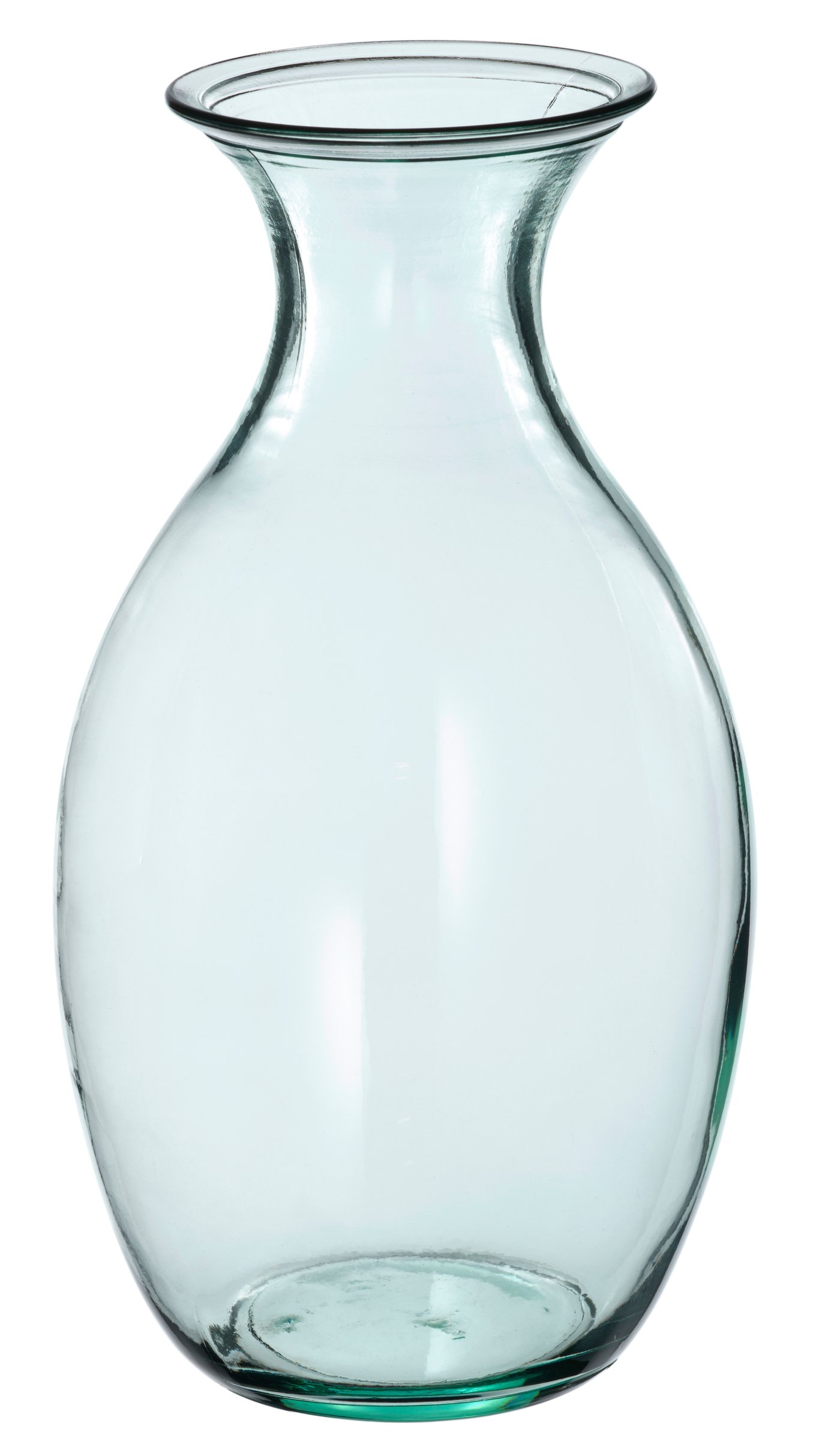 IKEA BERGKÖRSBÄR vas, glas/grön, 28 cm