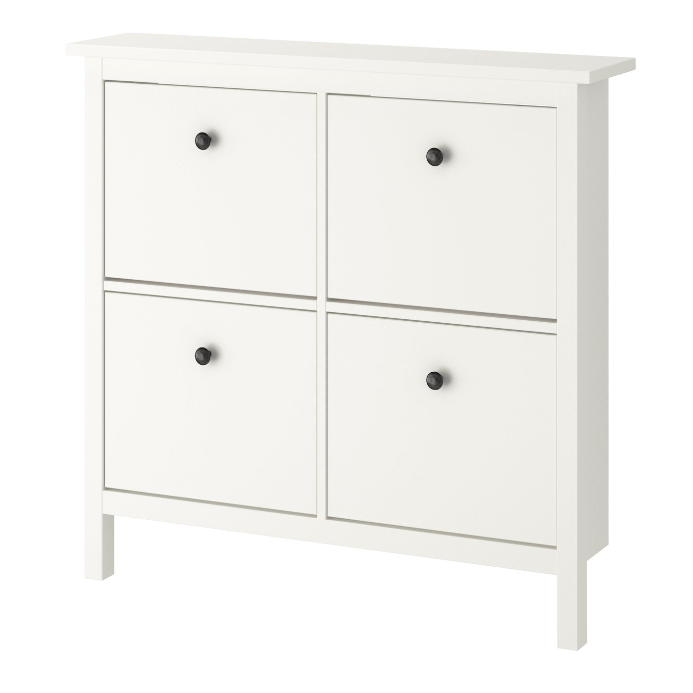 IKEA HEMNES skoskåp 4 fack, vit, 107x22x101 cm