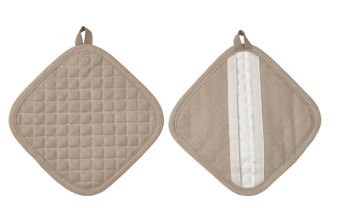 IKEA VÄLVÅRDAD grytlapp, beige, 19x19 cm