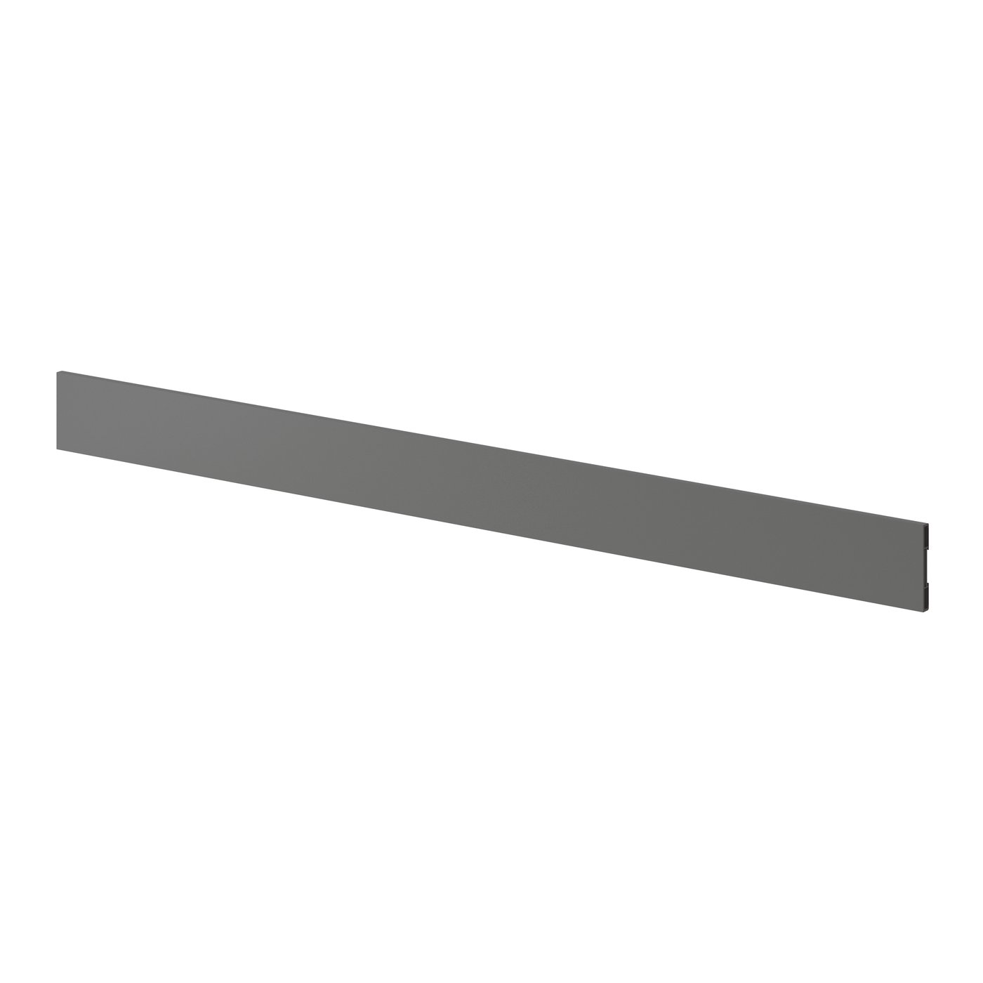 IKEA FÖRBÄTTRA sockel, mörkgrå, 220x8 cm